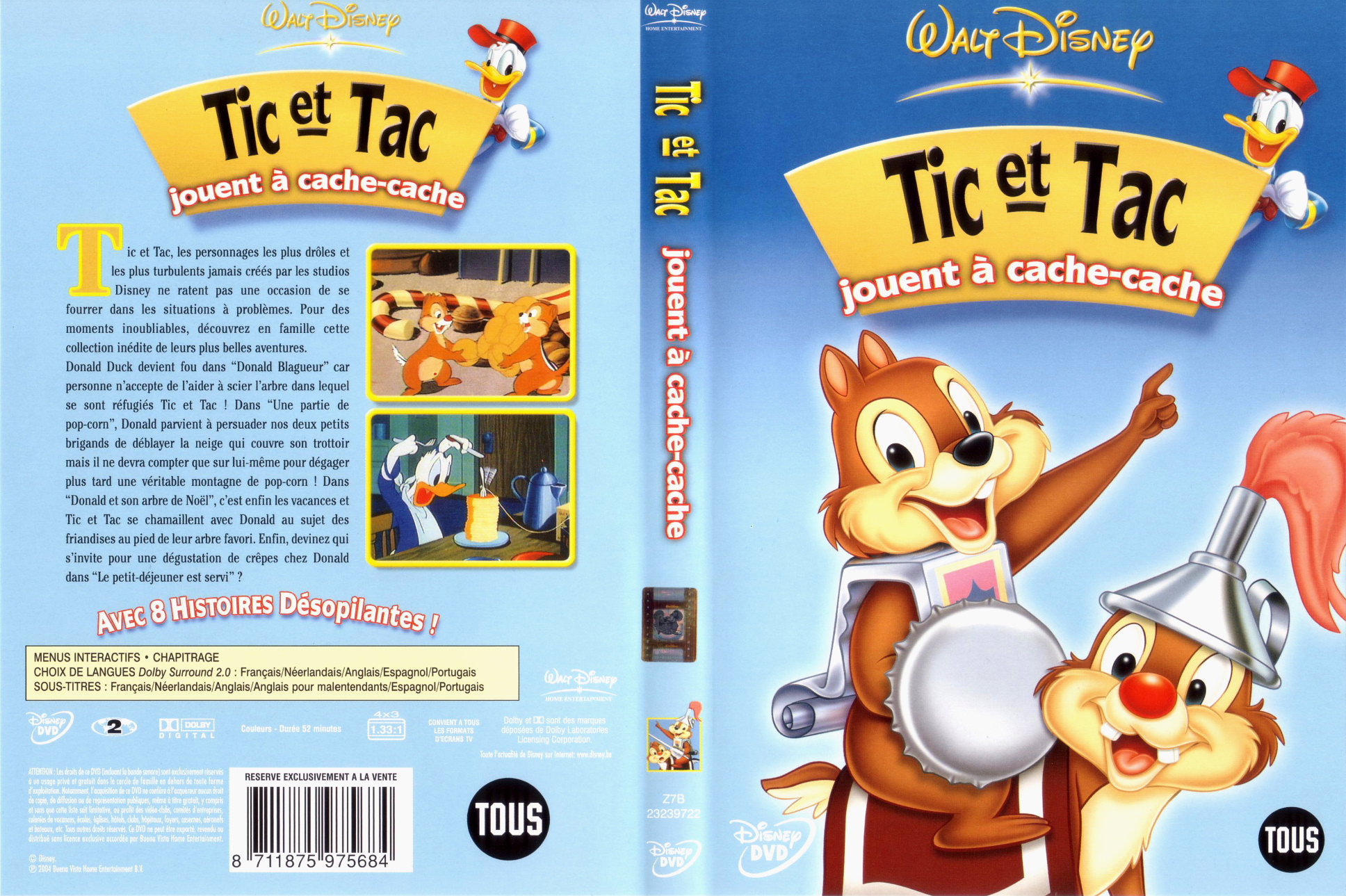 Jaquette DVD Tic et tac jouent  cache cache