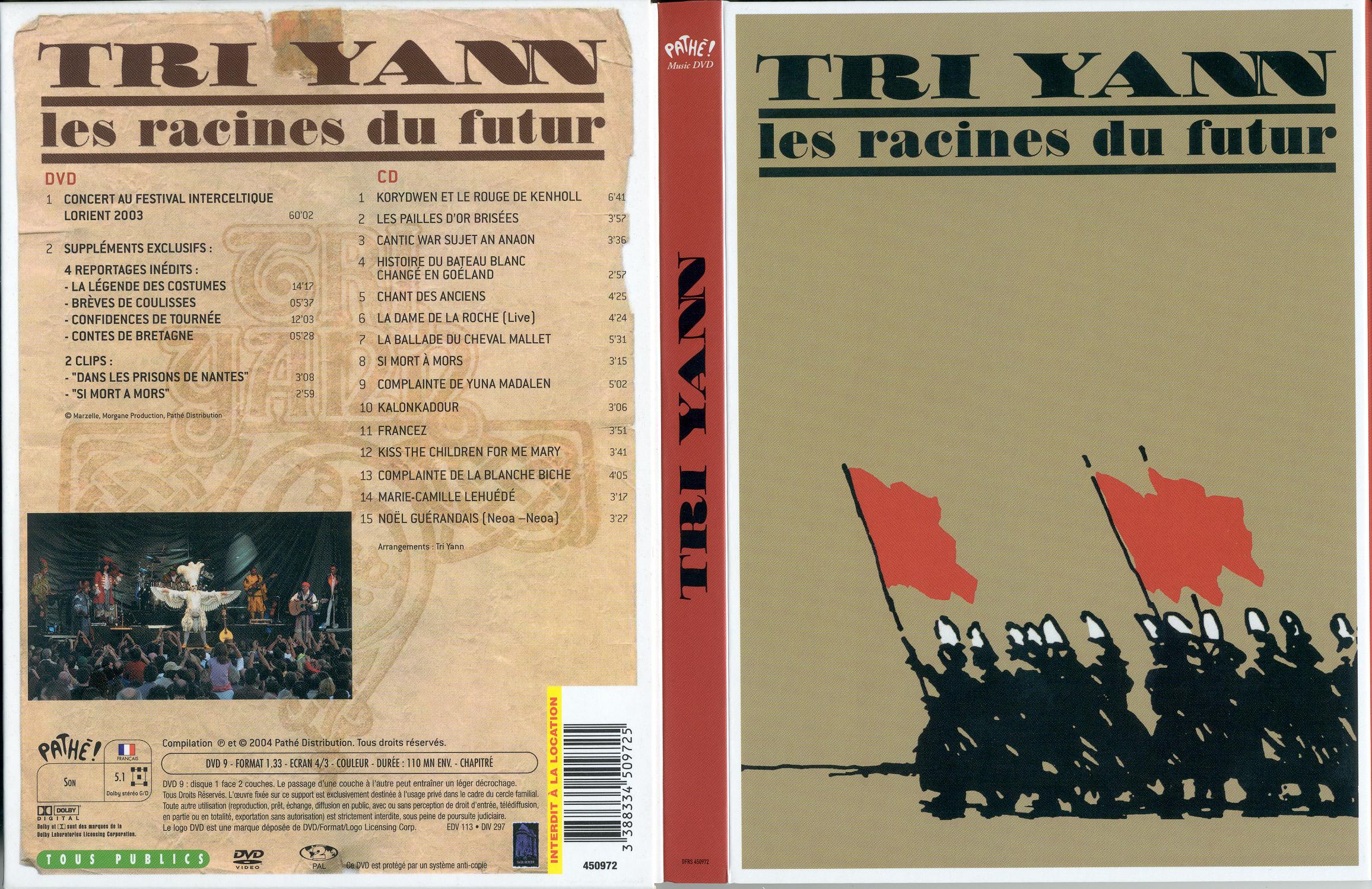 Jaquette DVD Tri Yann les racines du futur