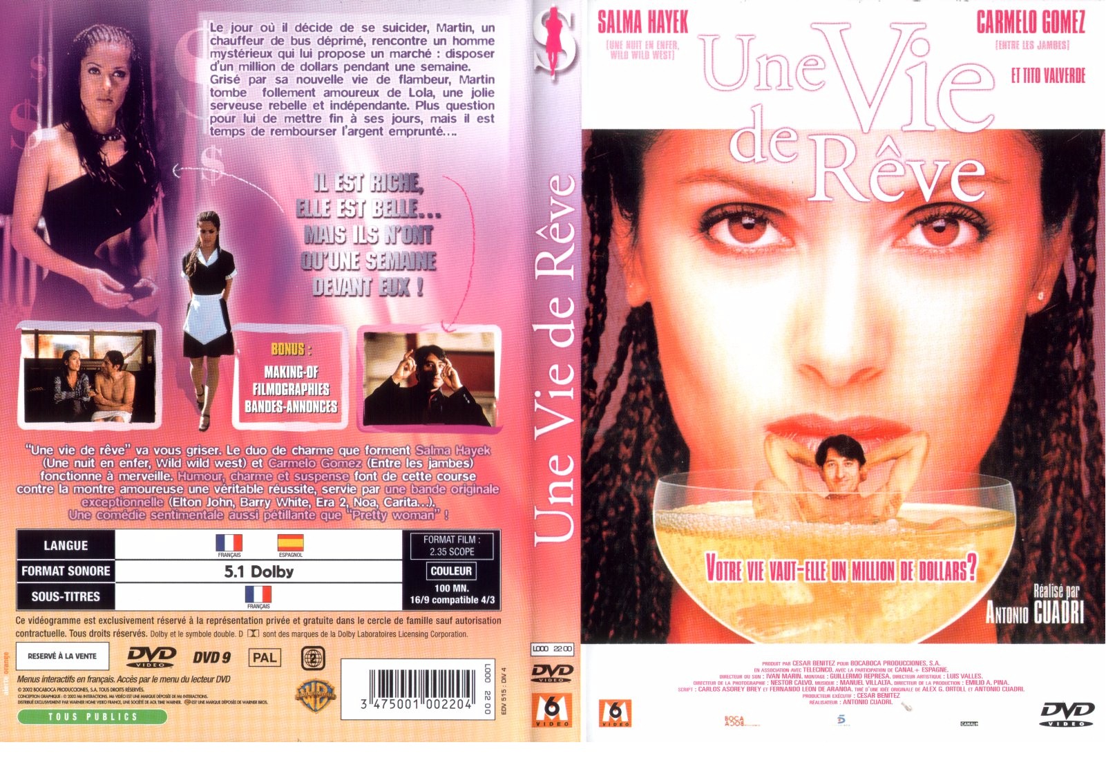 Jaquette DVD Une vie de reve