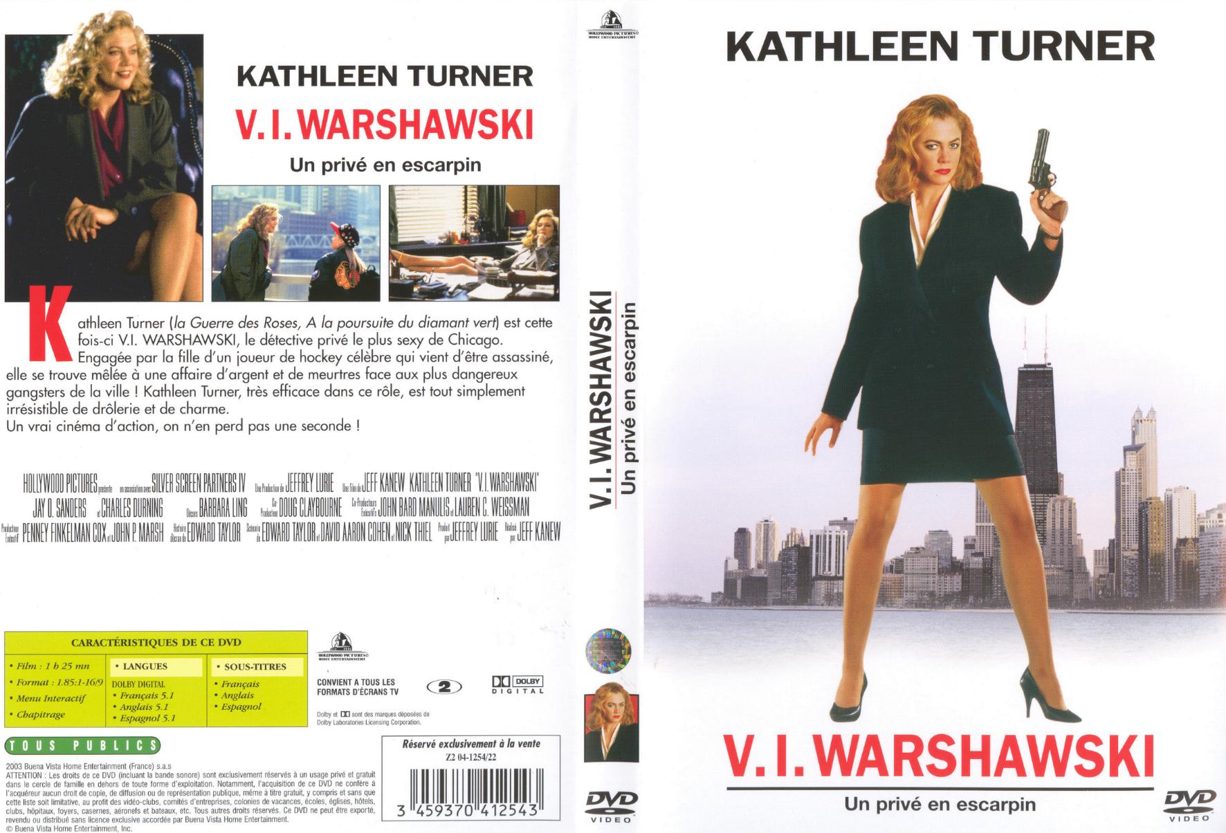 Jaquette DVD V.I. Warshawski