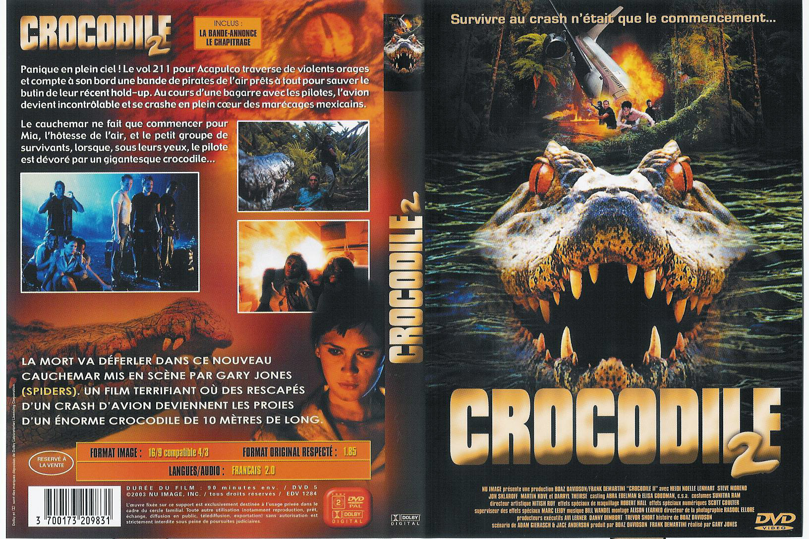 Jaquette DVD crocodile 2