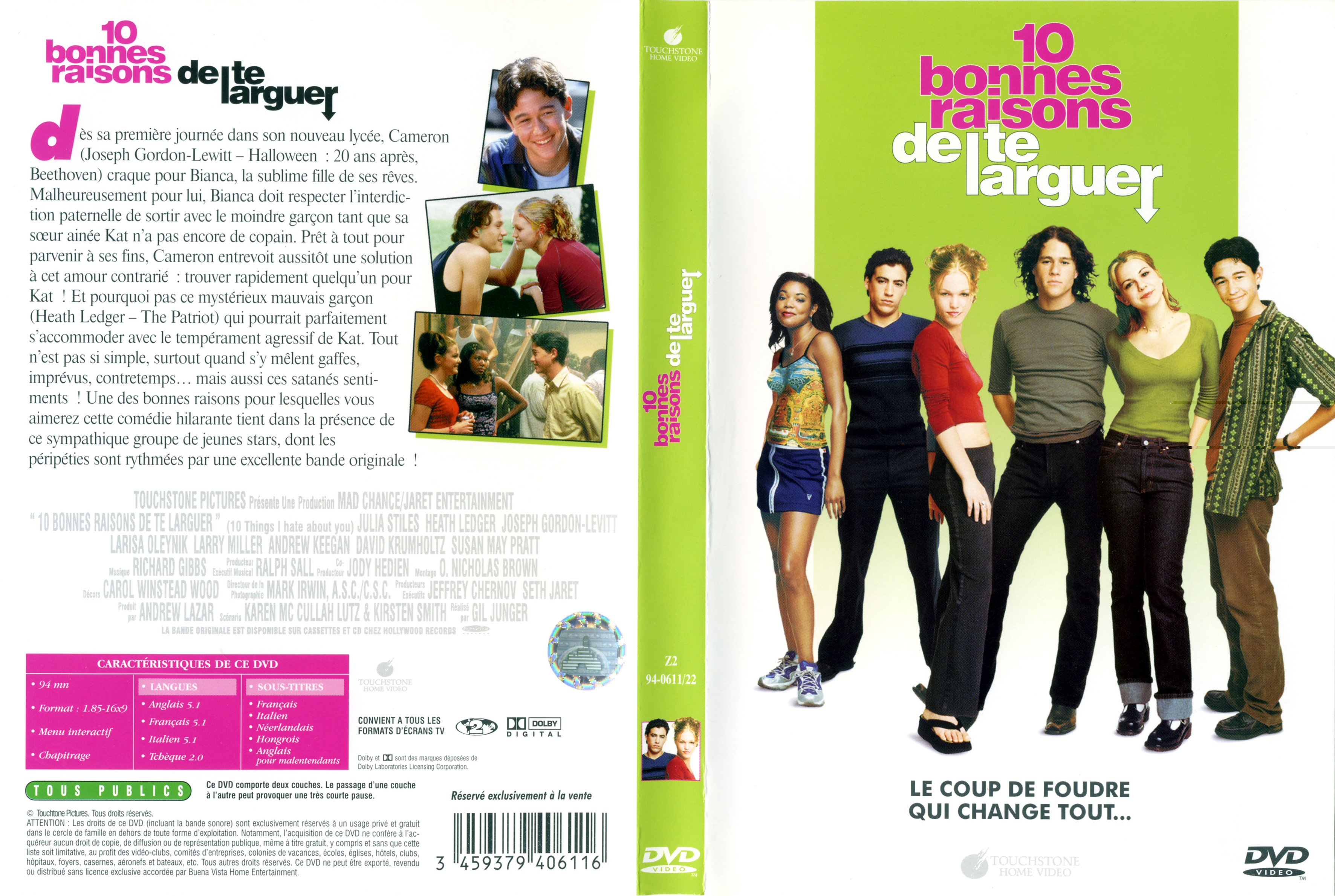 Jaquette DVD 10 bonnes raisons de te larguer