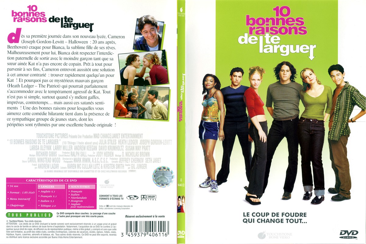 Jaquette DVD 10 bonnes raisons de te larguer - SLIM