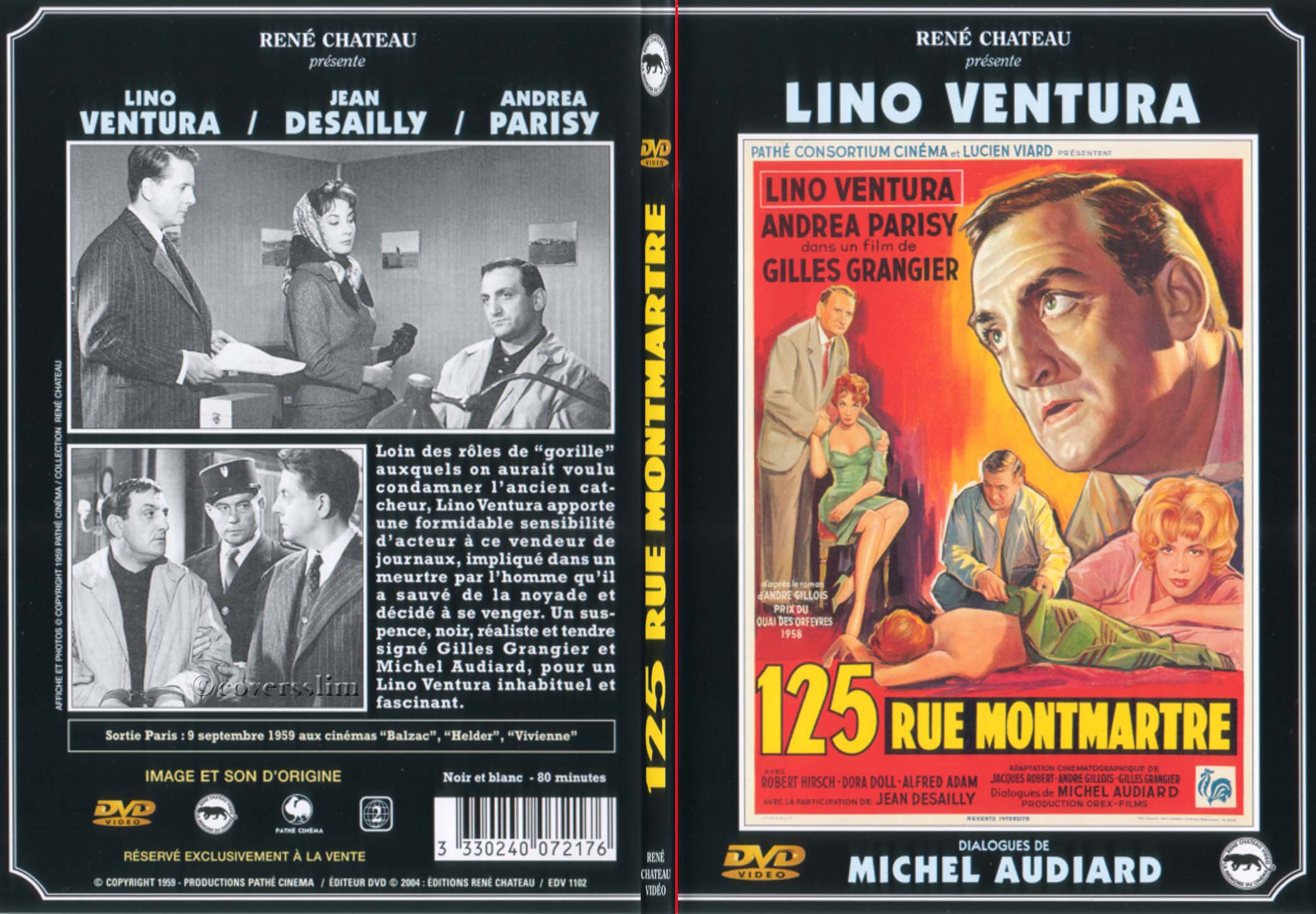 Jaquette DVD 125 rue Montmartre - SLIM