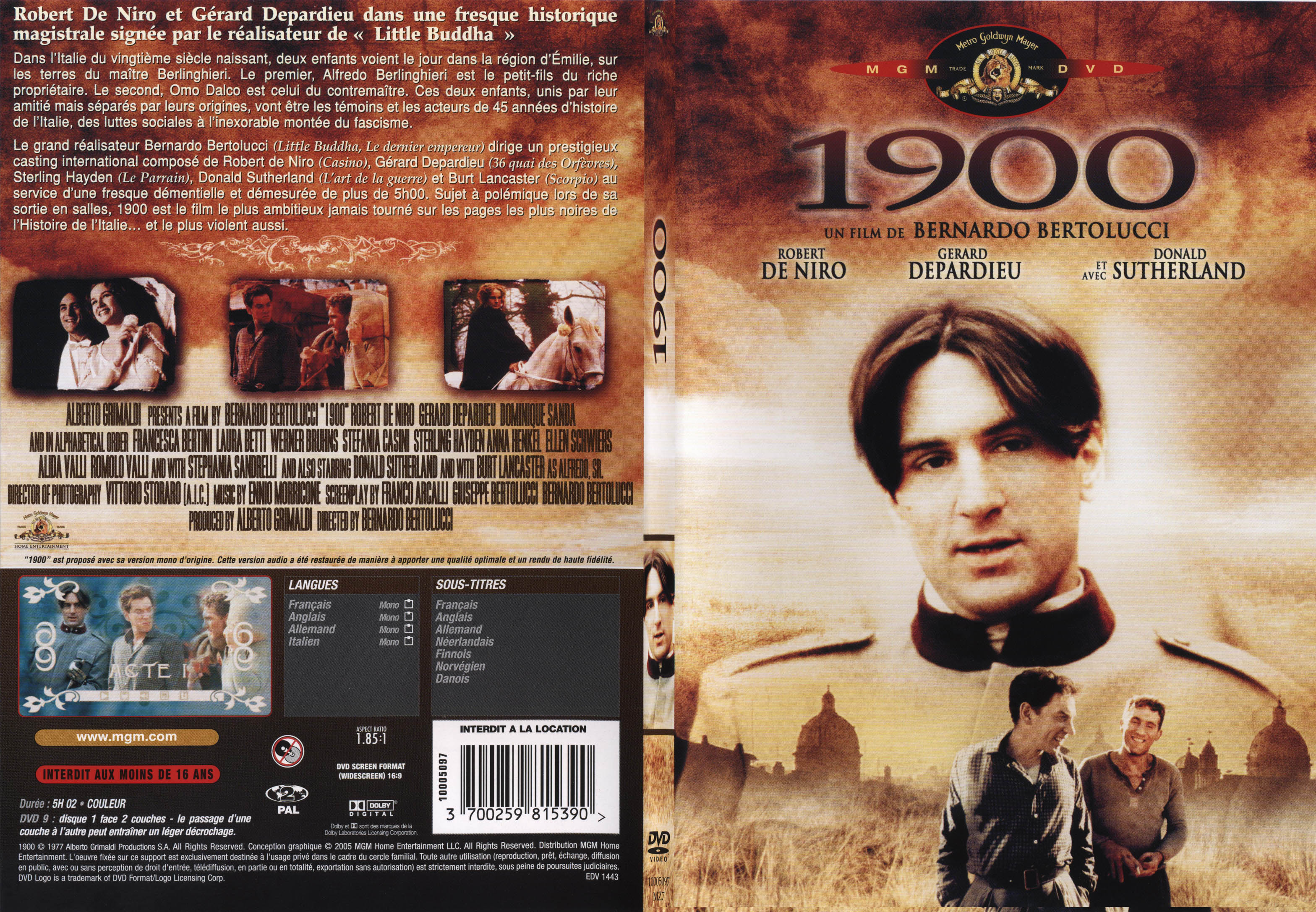 Jaquette DVD 1900 - SLIM