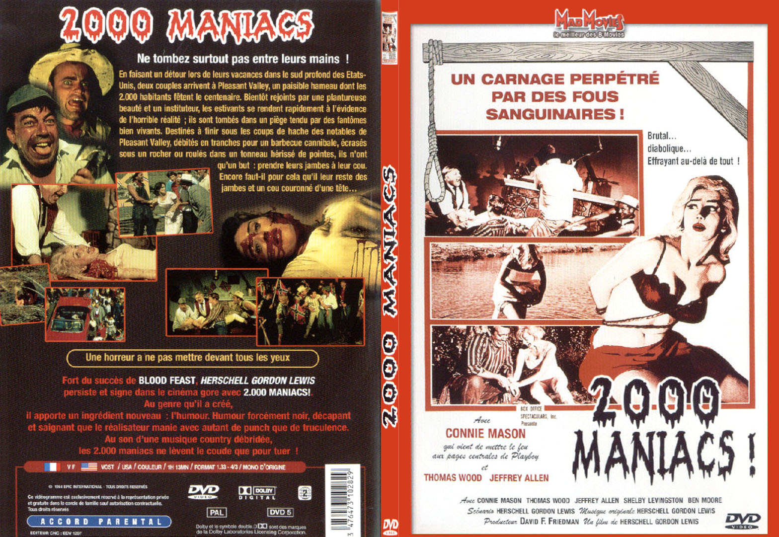 Jaquette DVD 2000 maniacs - SLIM