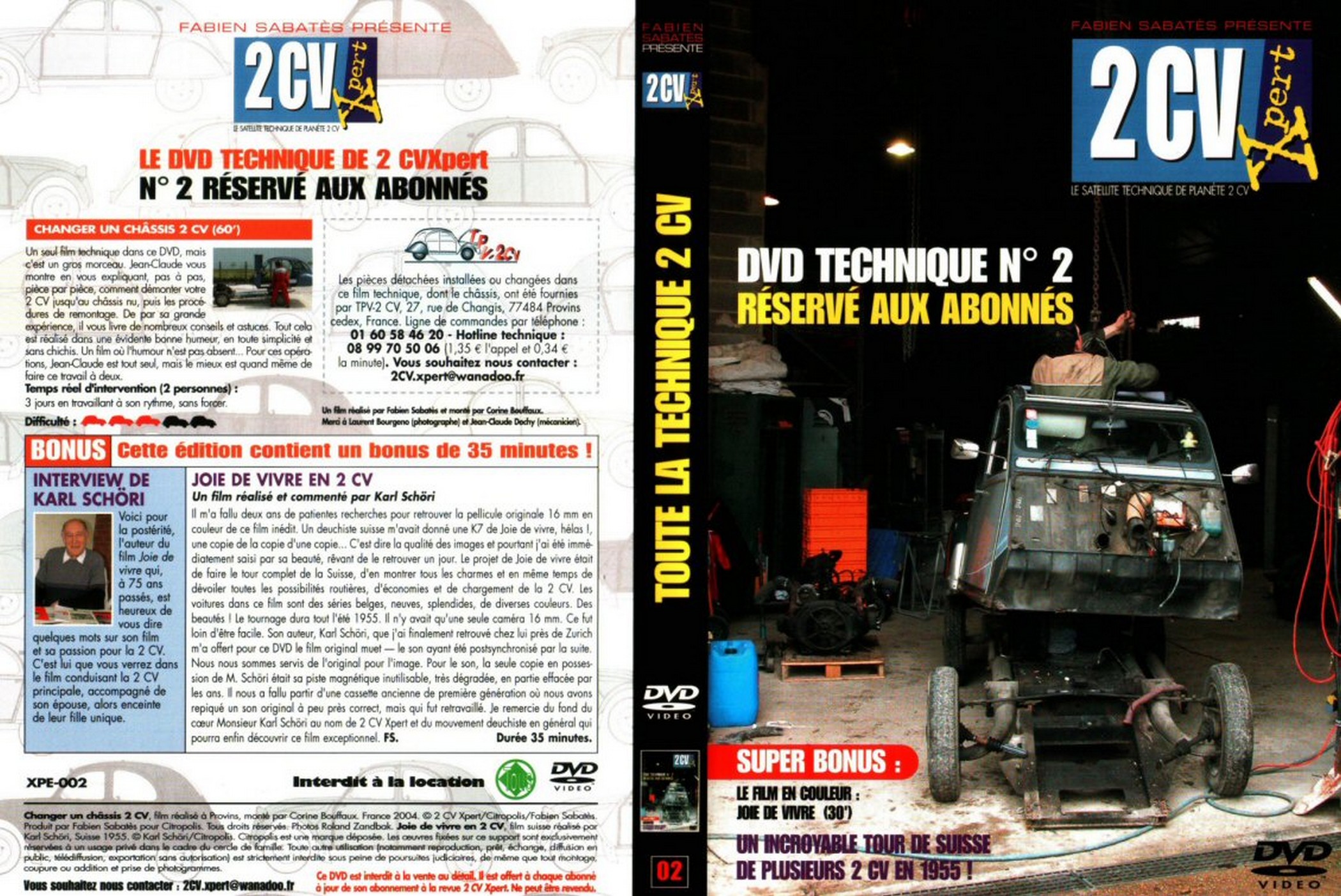 Jaquette DVD 2CV expert 2