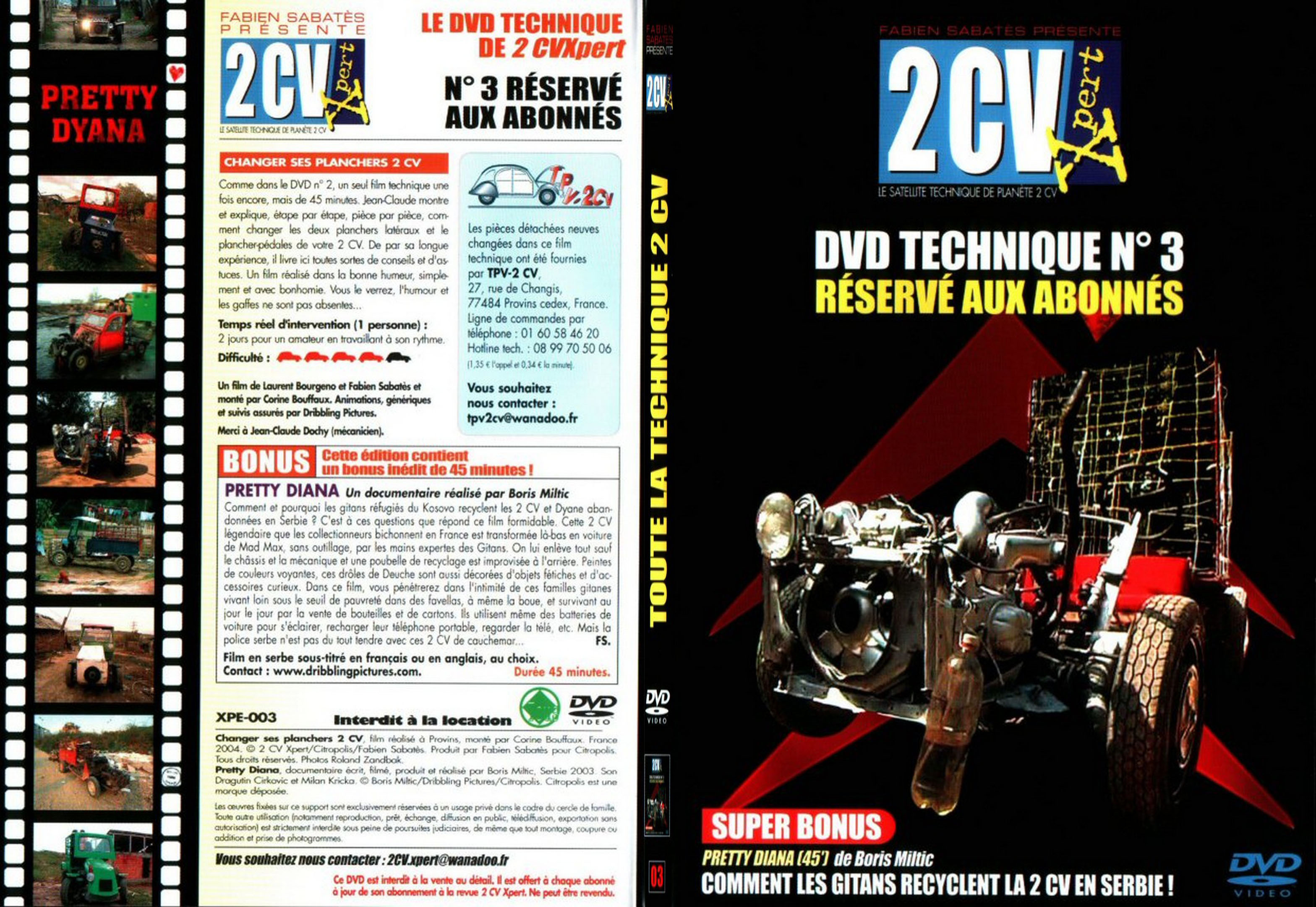 Jaquette DVD 2CV expert 3 - SLIM