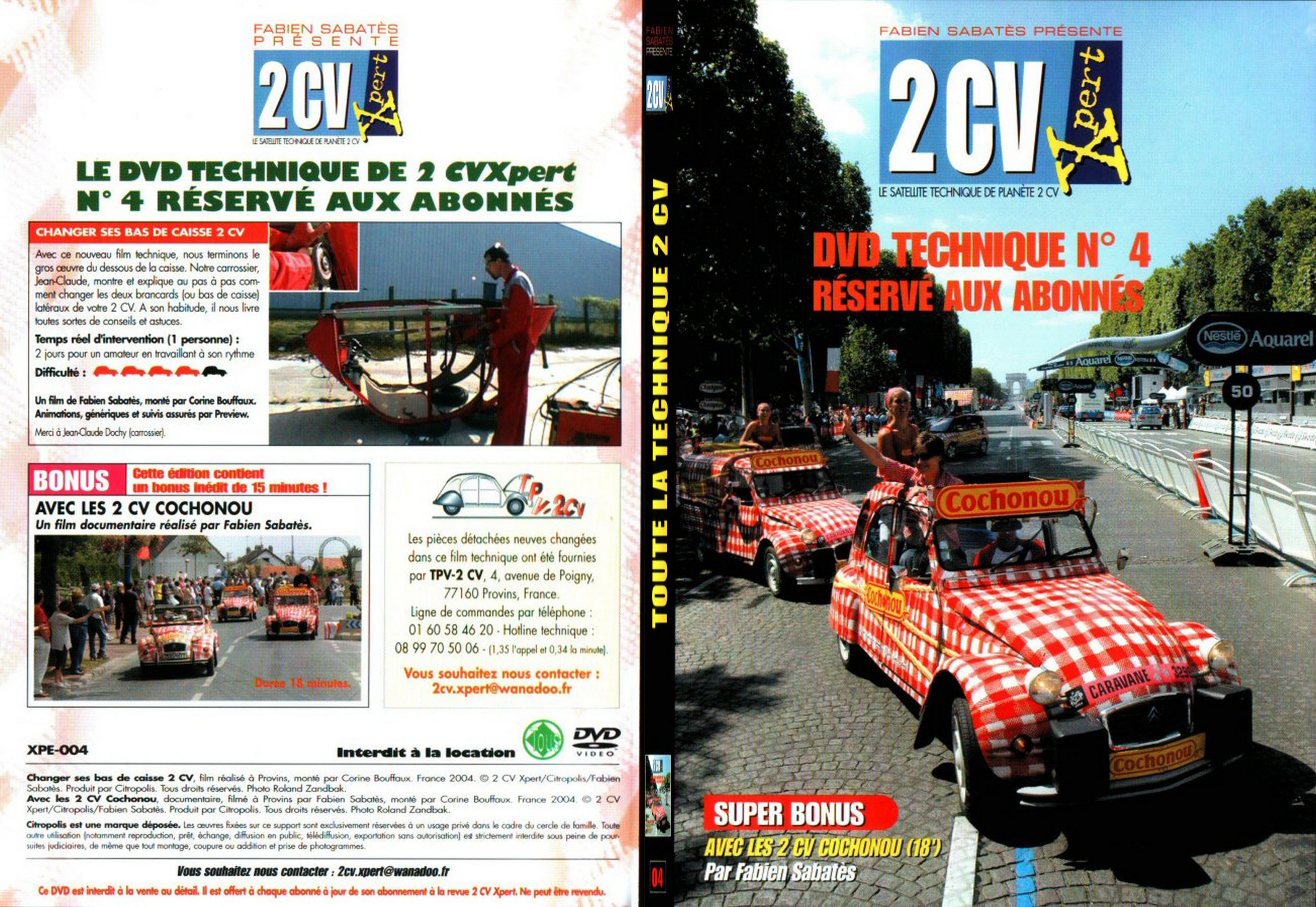 Jaquette DVD 2CV expert 4 - SLIM