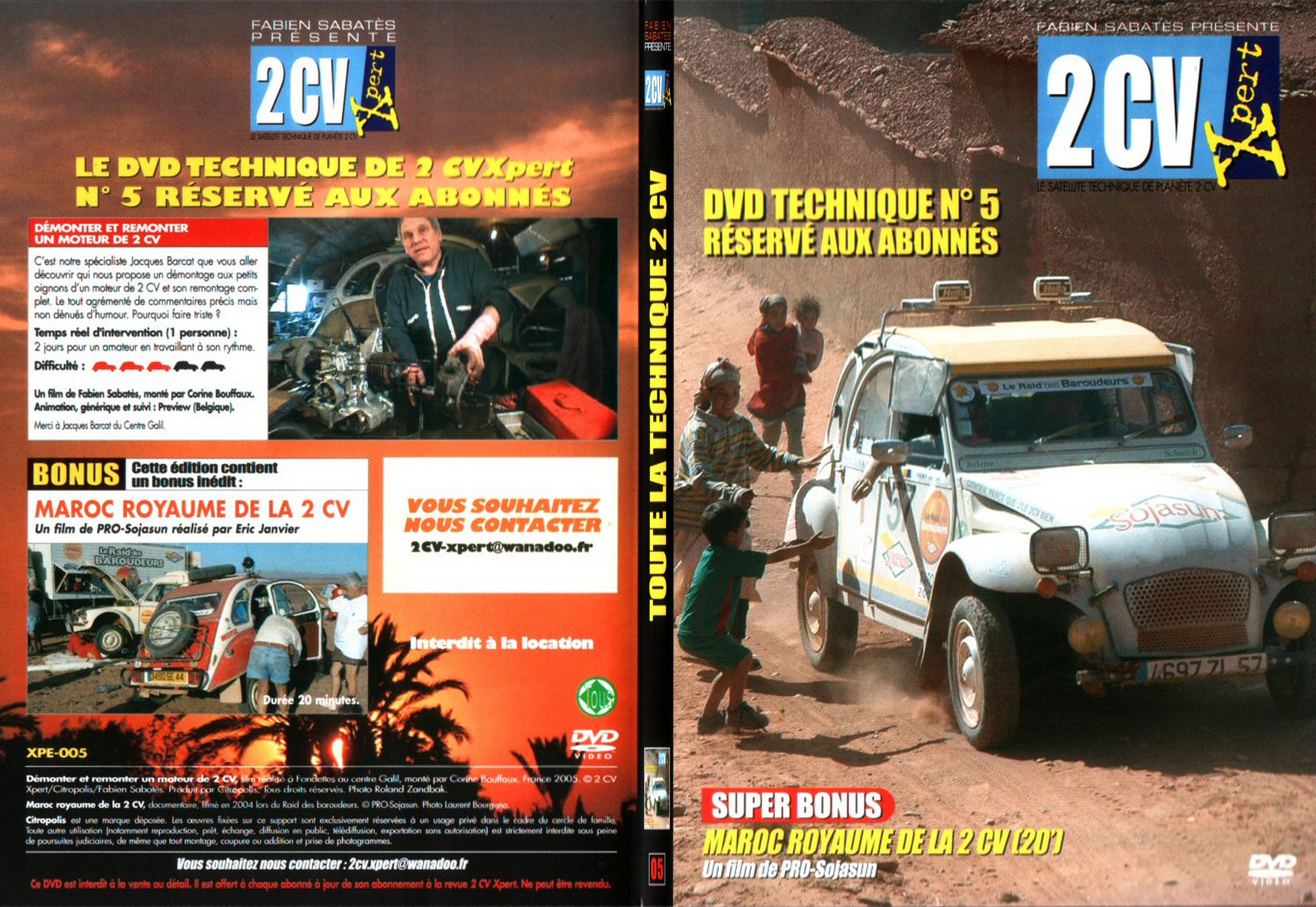 Jaquette DVD 2CV expert 5 - SLIM