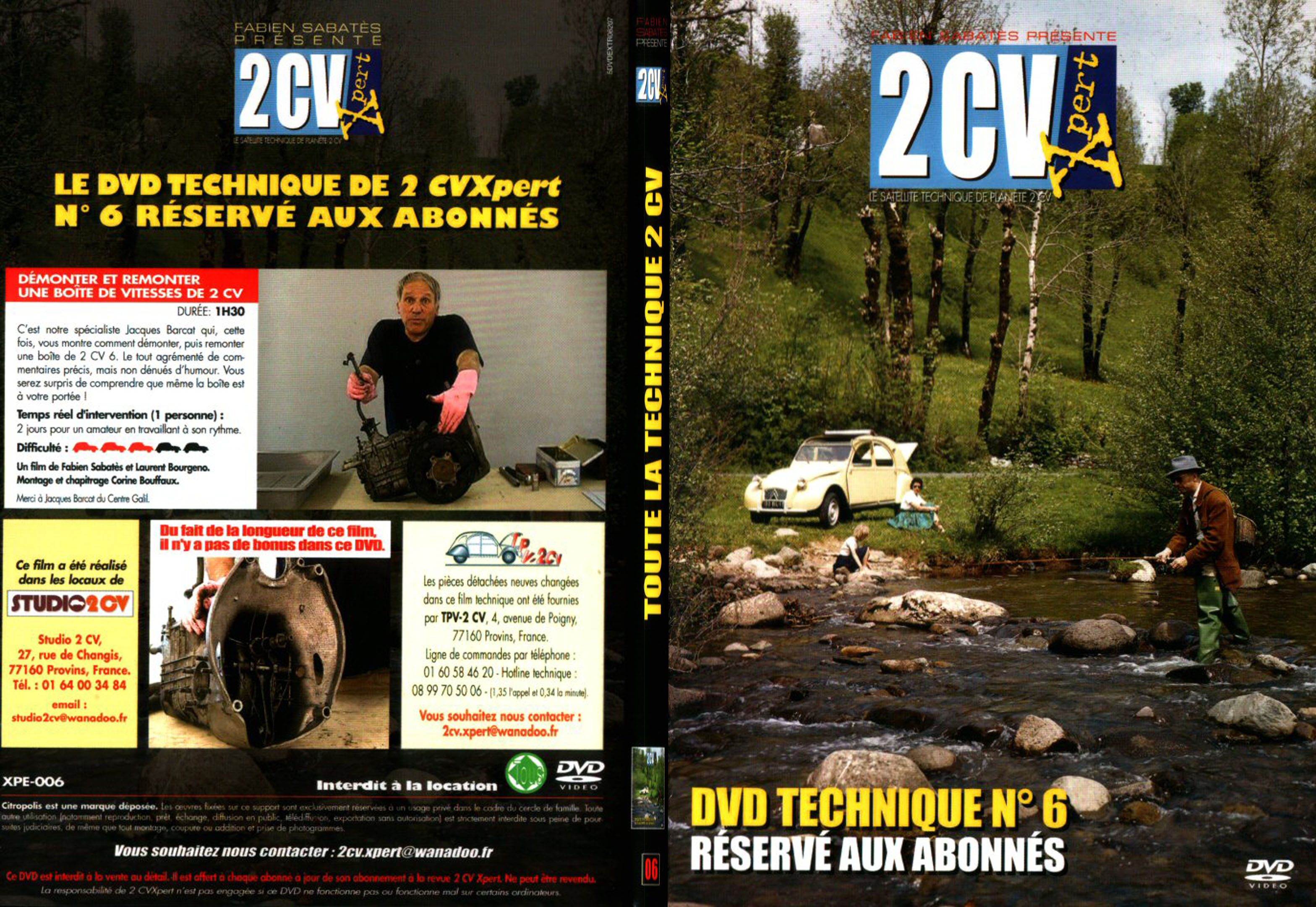 Jaquette DVD 2CV expert 6 - SLIM