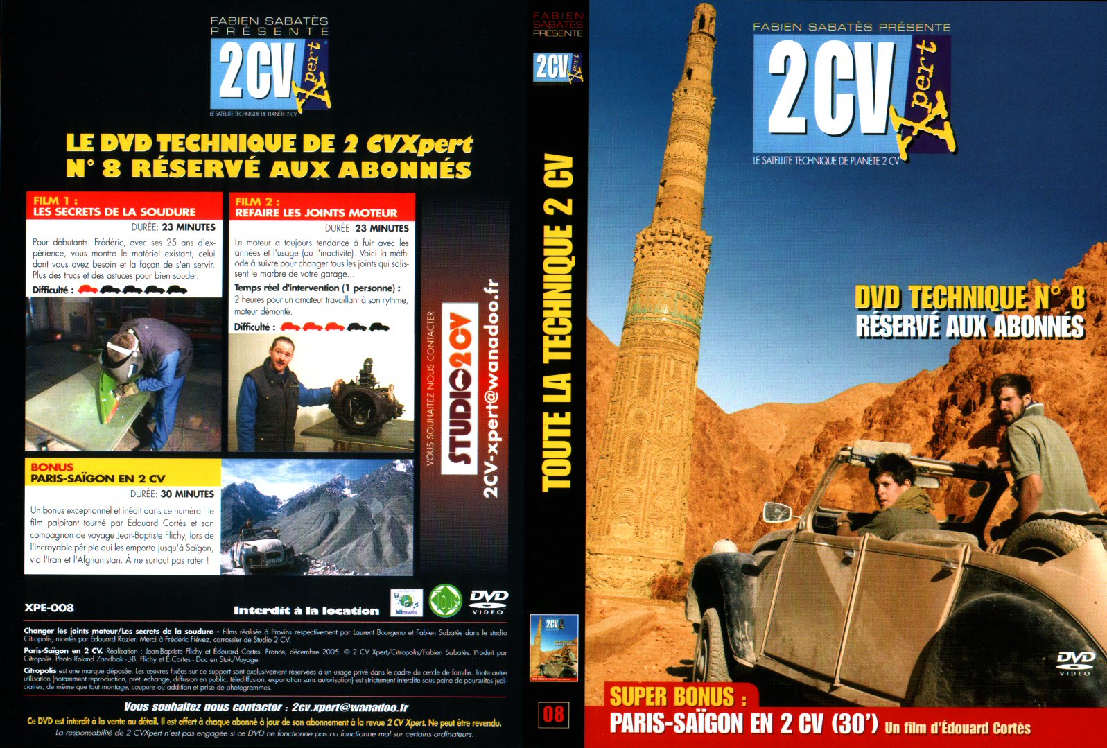 Jaquette DVD 2CV expert 8