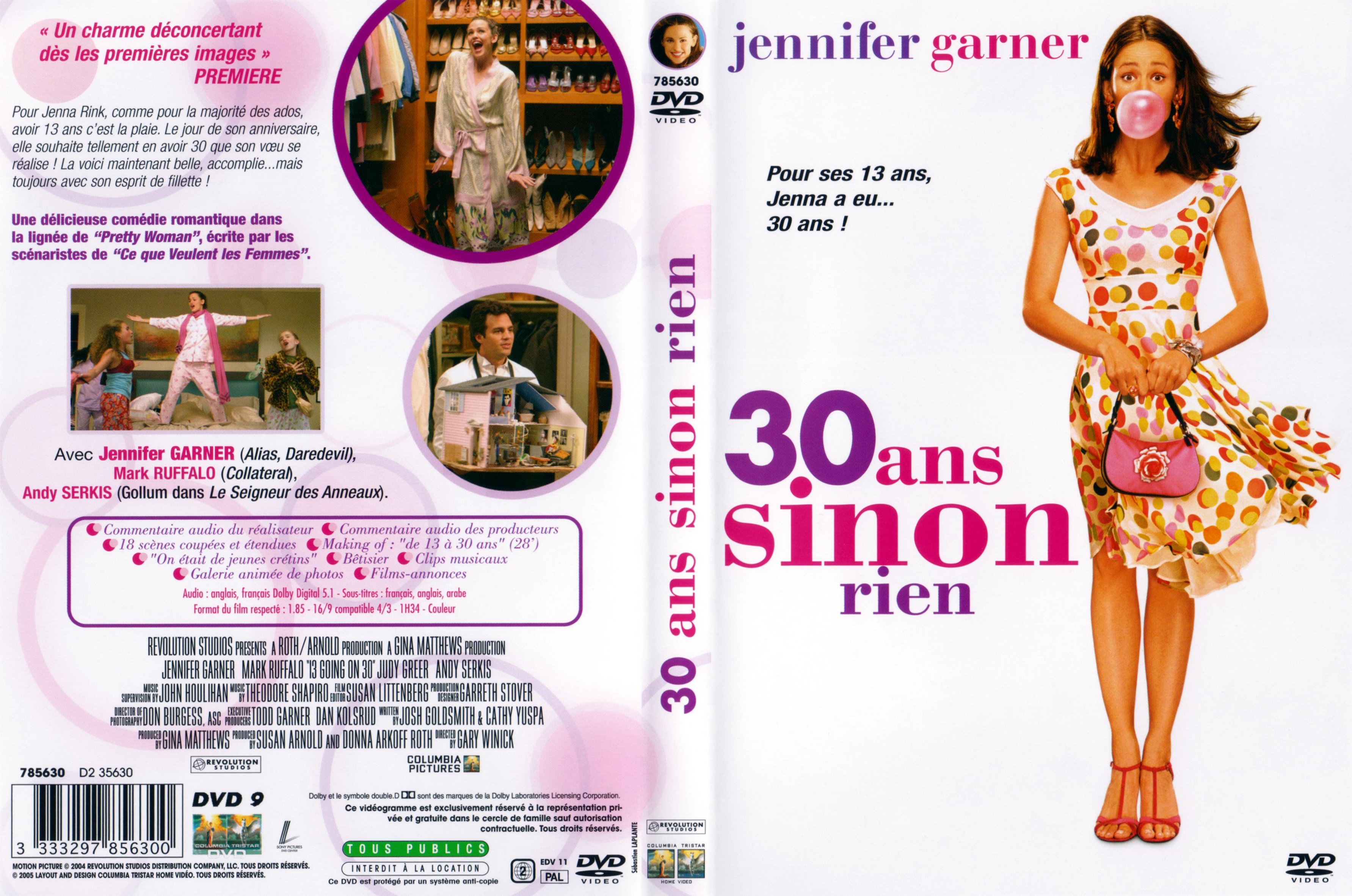 Jaquette DVD 30 ans sinon rien