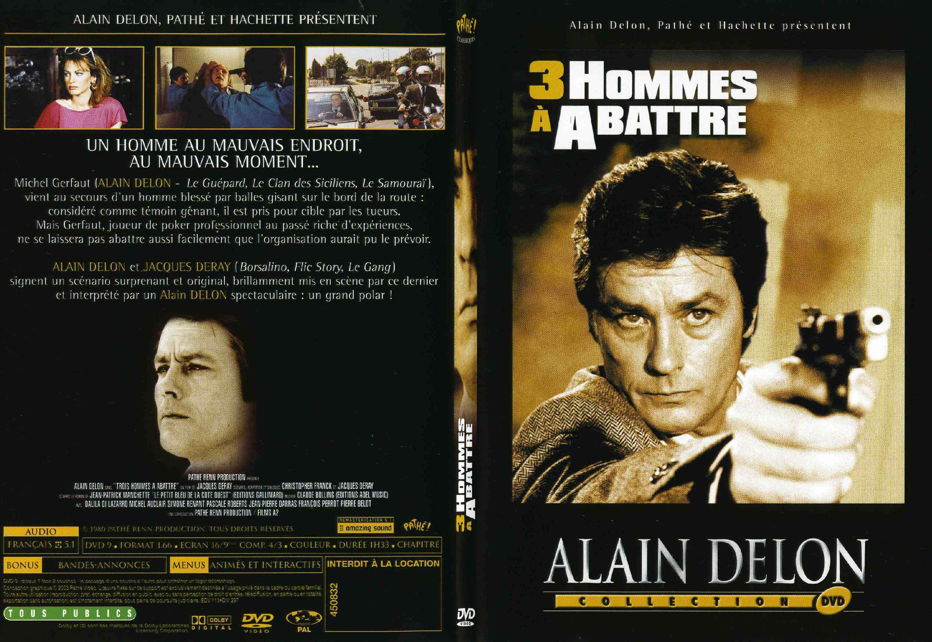 Jaquette DVD 3 hommes  abattre - SLIM