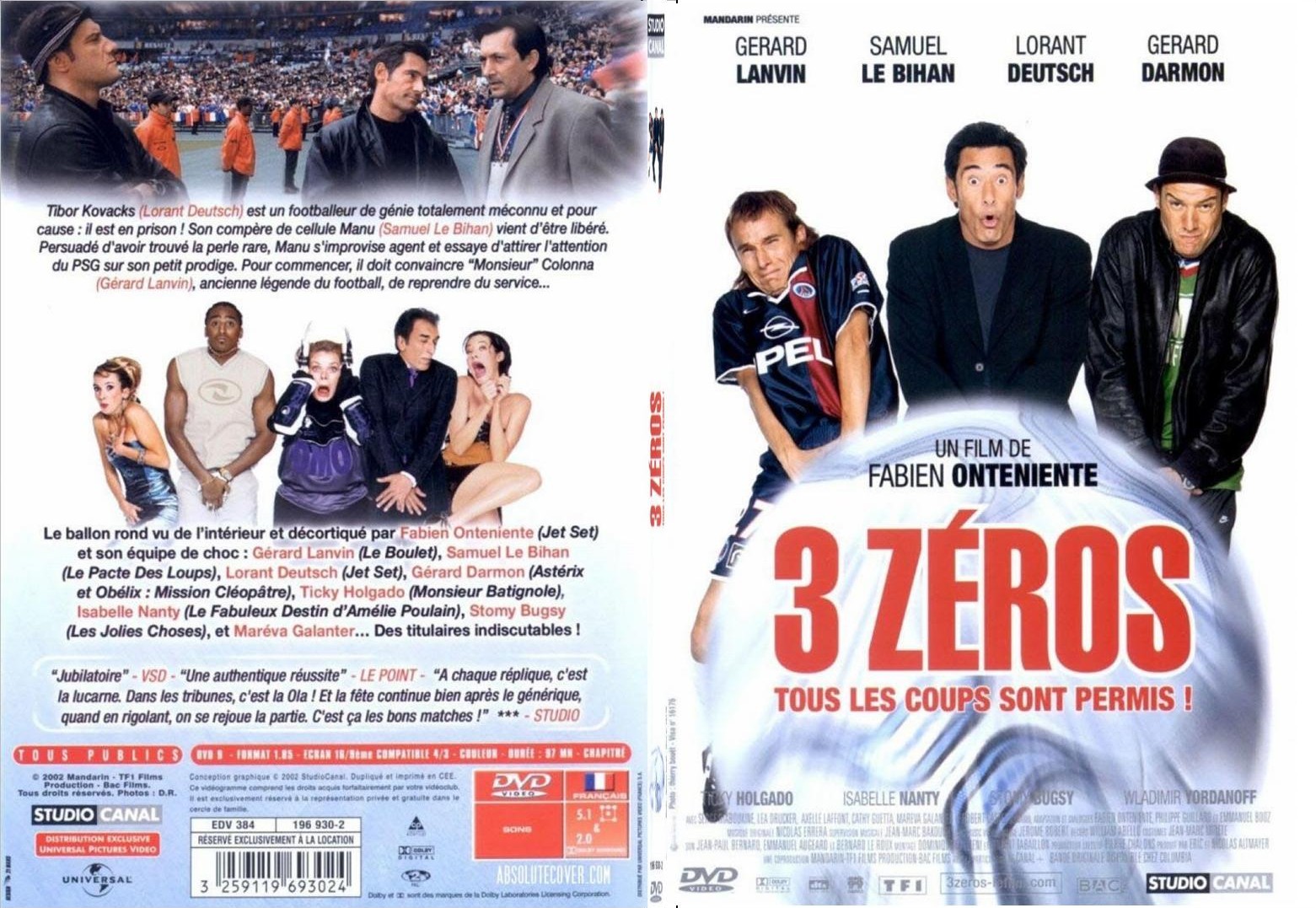 Jaquette DVD 3 zeros - SLIM