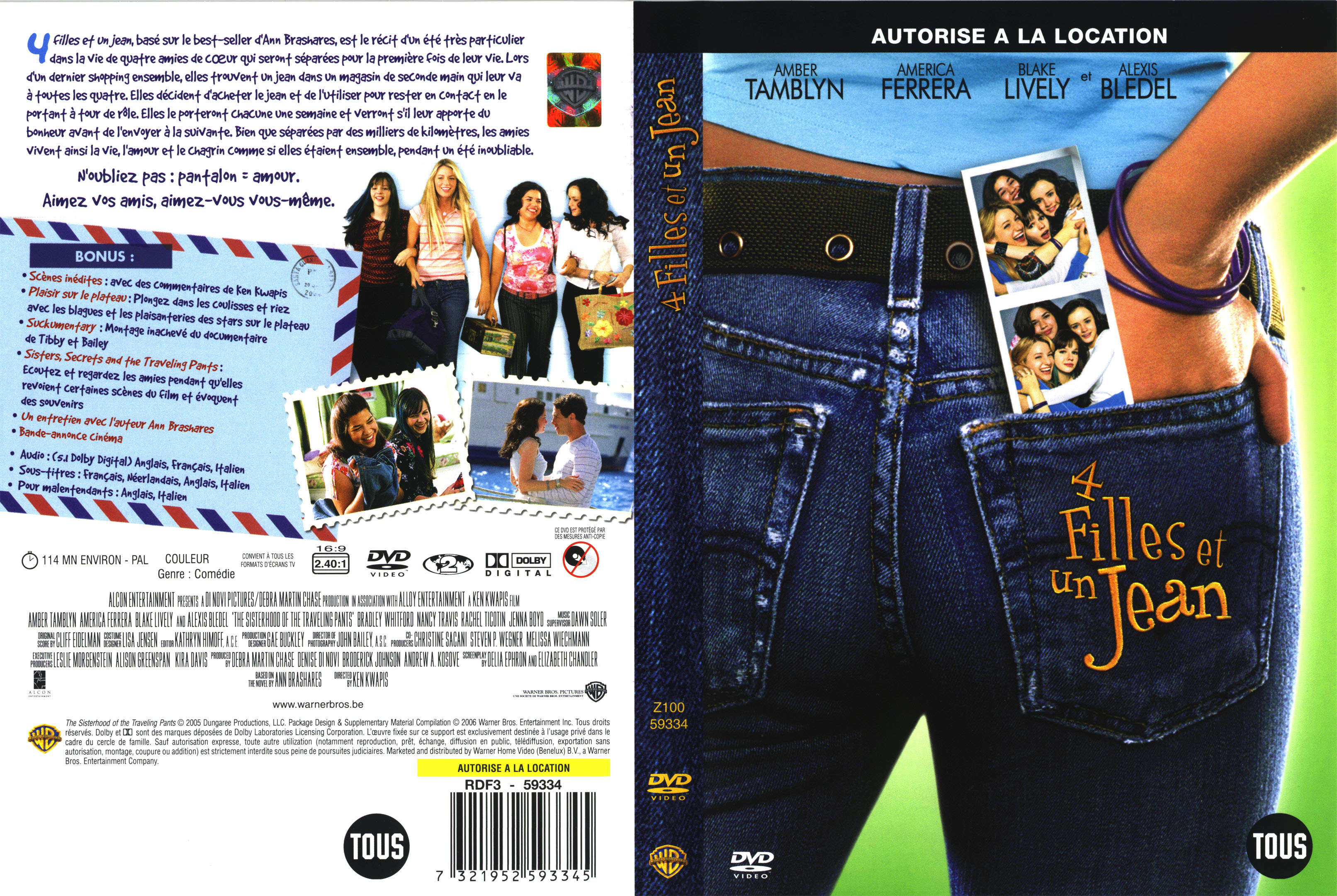 Jaquette DVD 4 filles et un jean