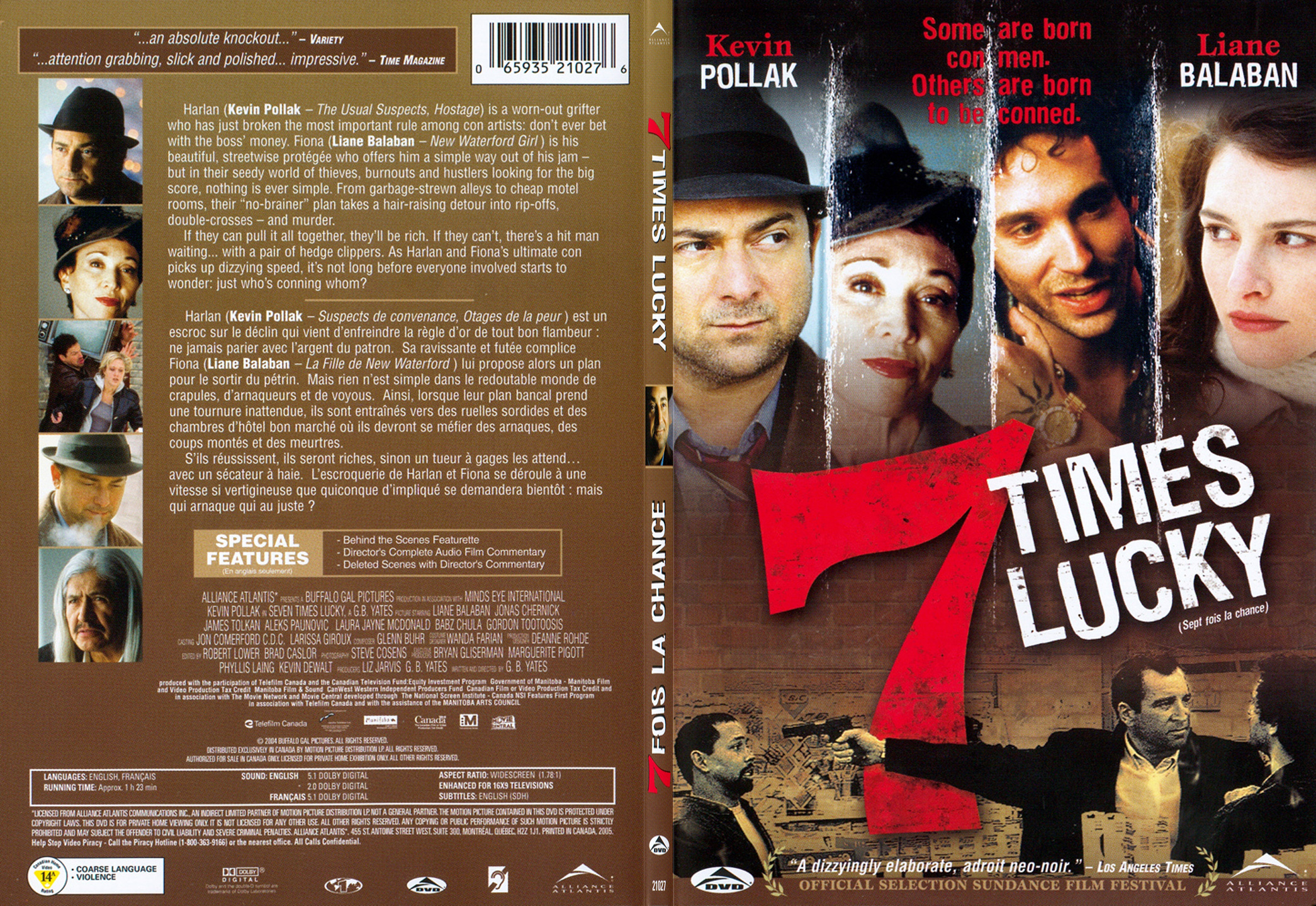 Jaquette DVD 7 Times Lucky - SLIM