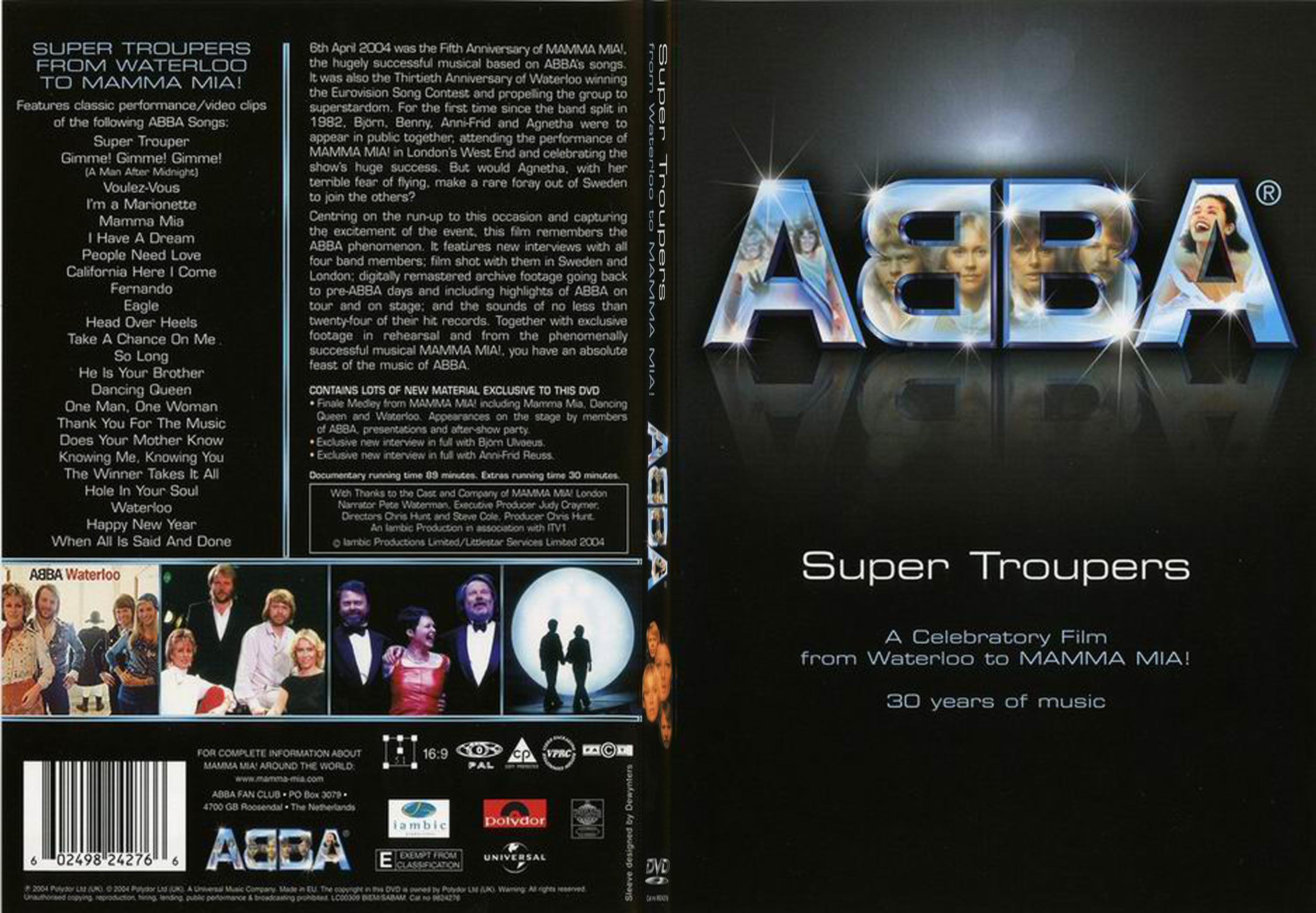 Jaquette DVD ABBA Super Troupers - SLIM