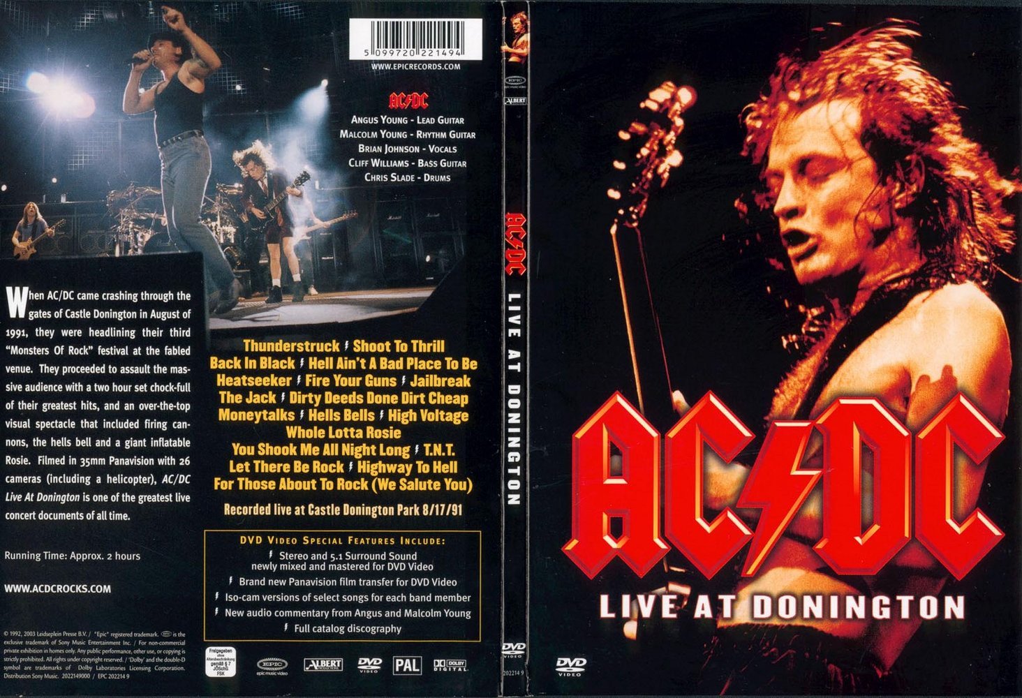 Jaquette DVD ACDC live at donington v2