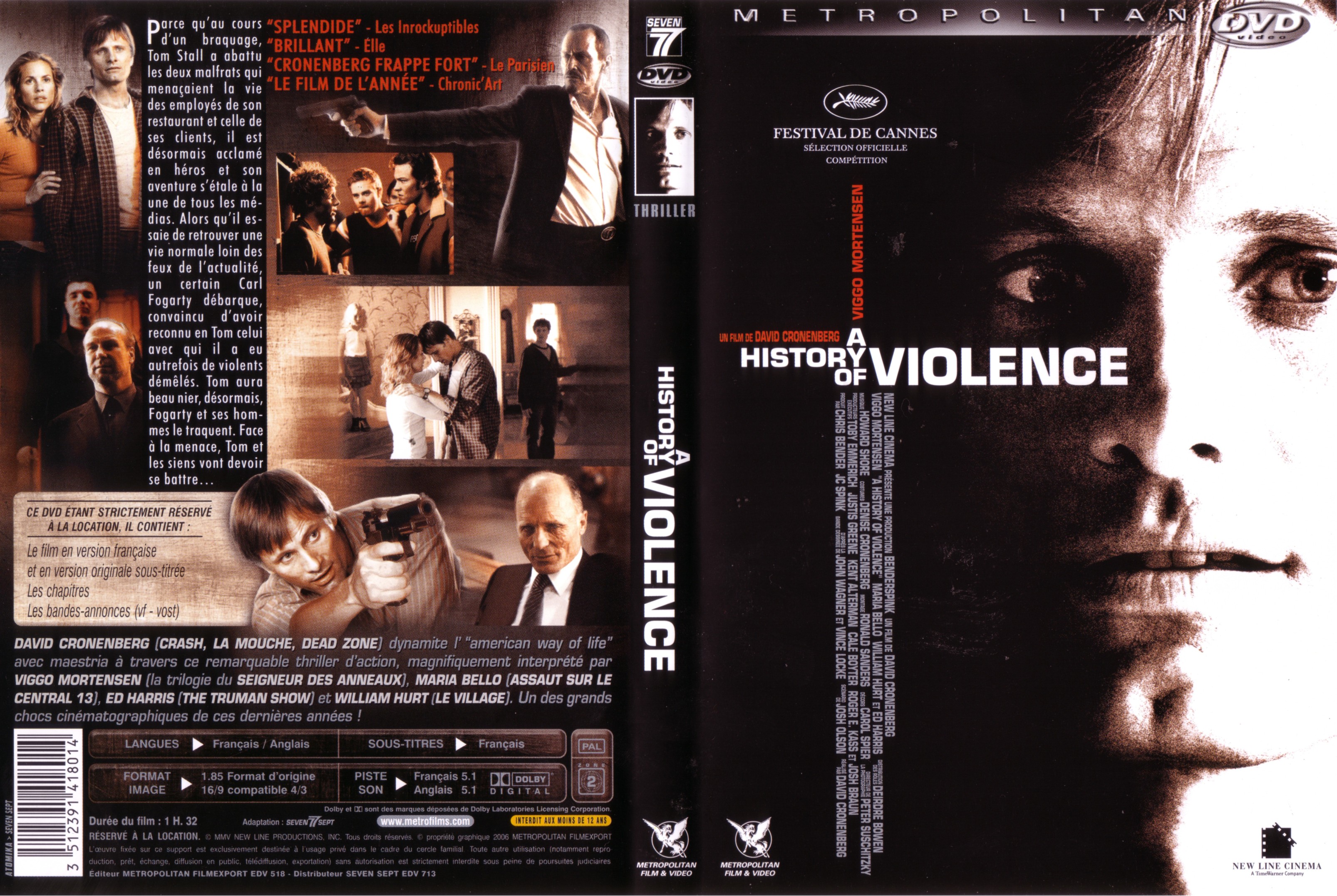 Jaquette DVD A history of violence v2