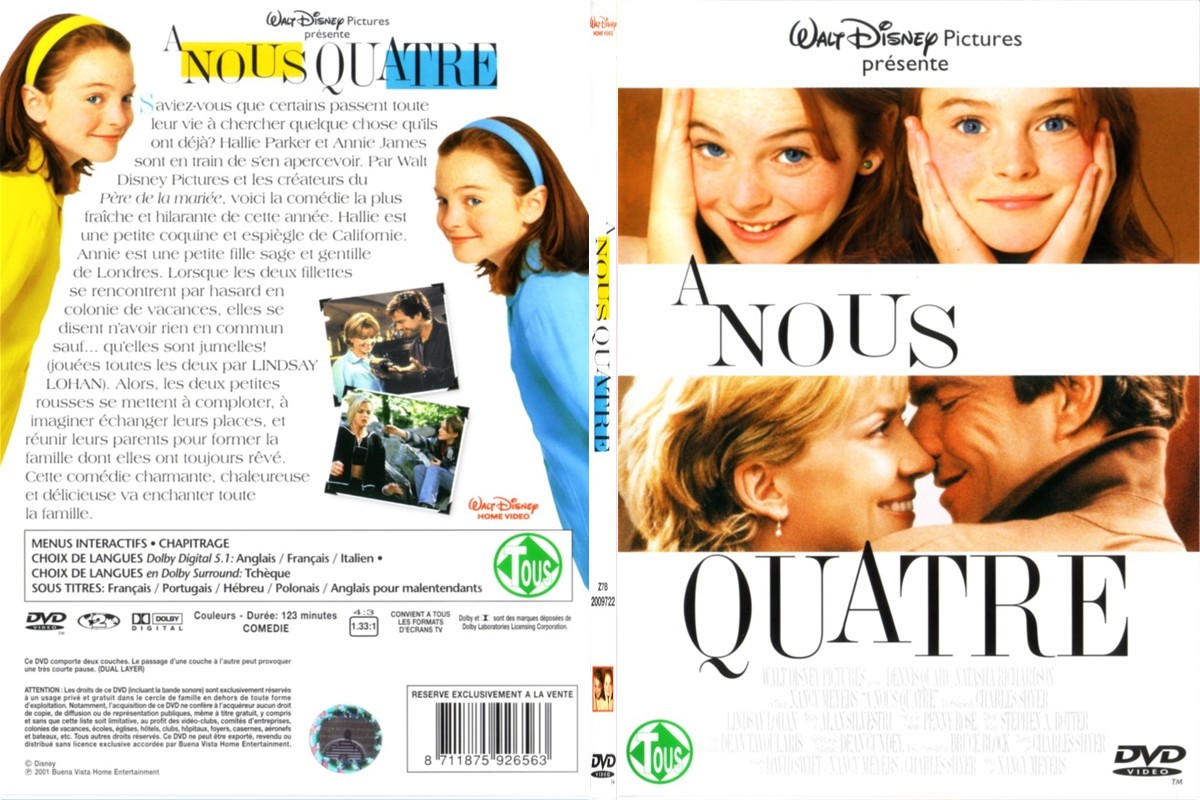 Jaquette DVD A nous quatre - SLIM