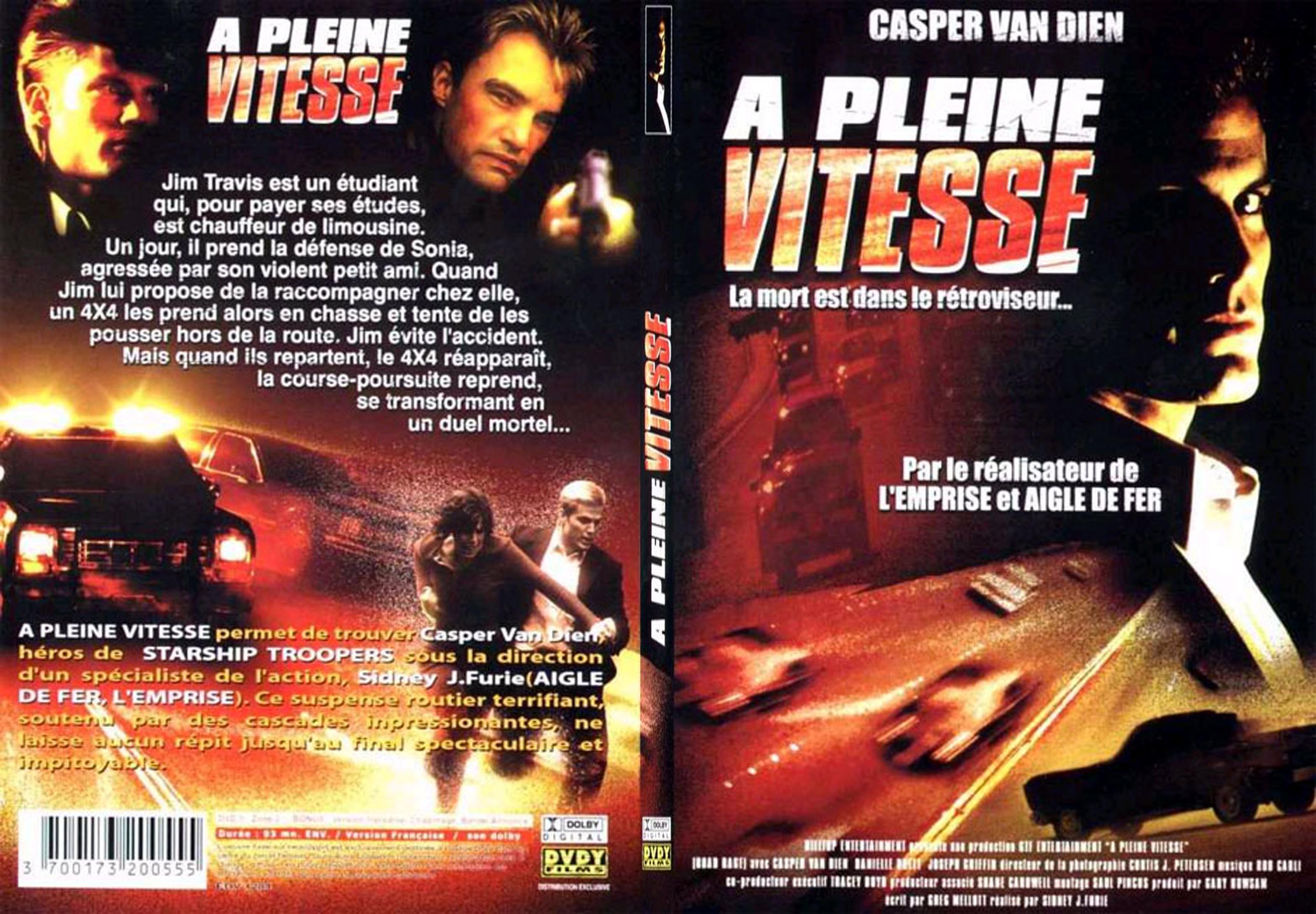 Jaquette DVD A pleine vitesse - SLIM