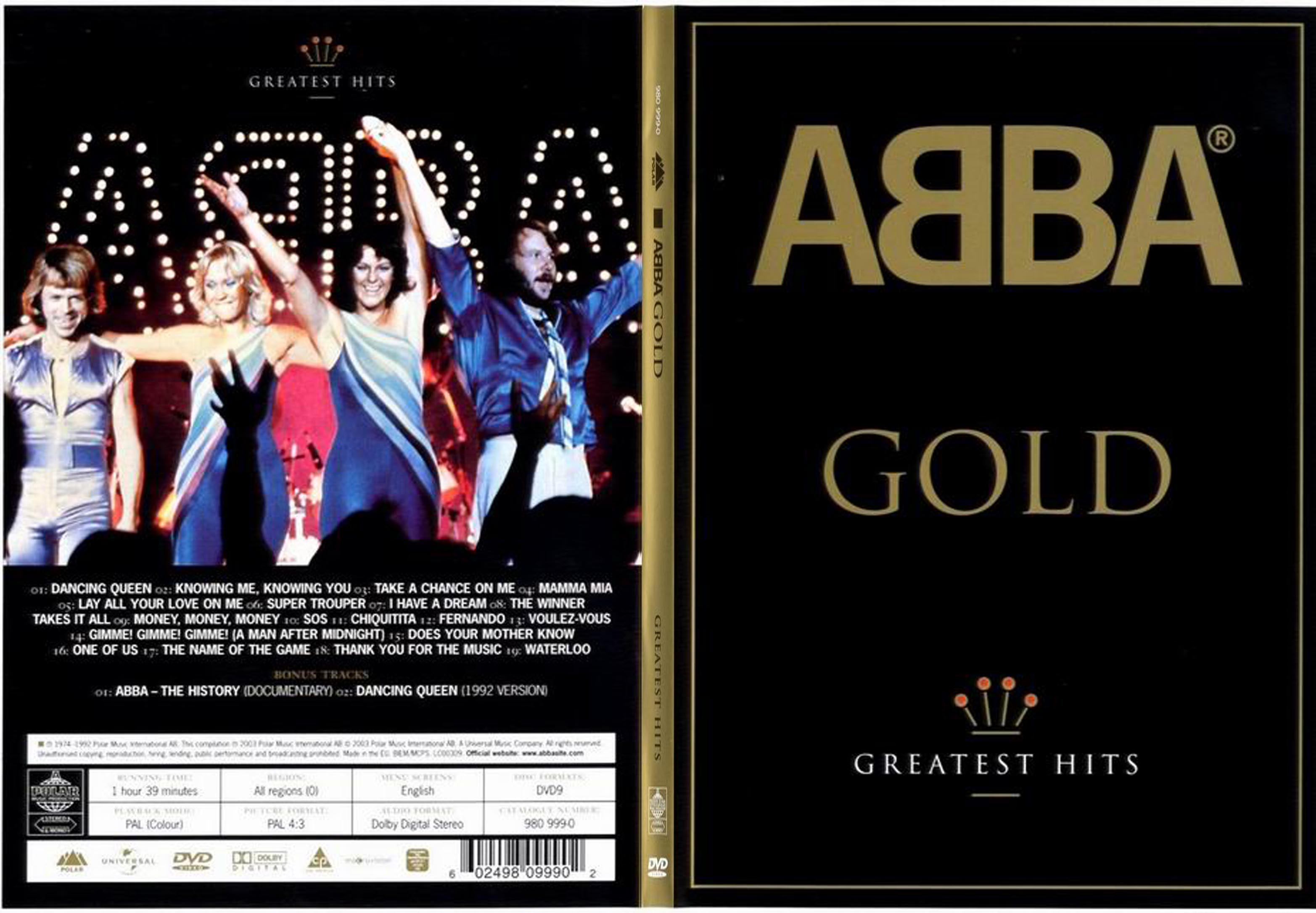 Jaquette DVD Abba Gold - SLIM