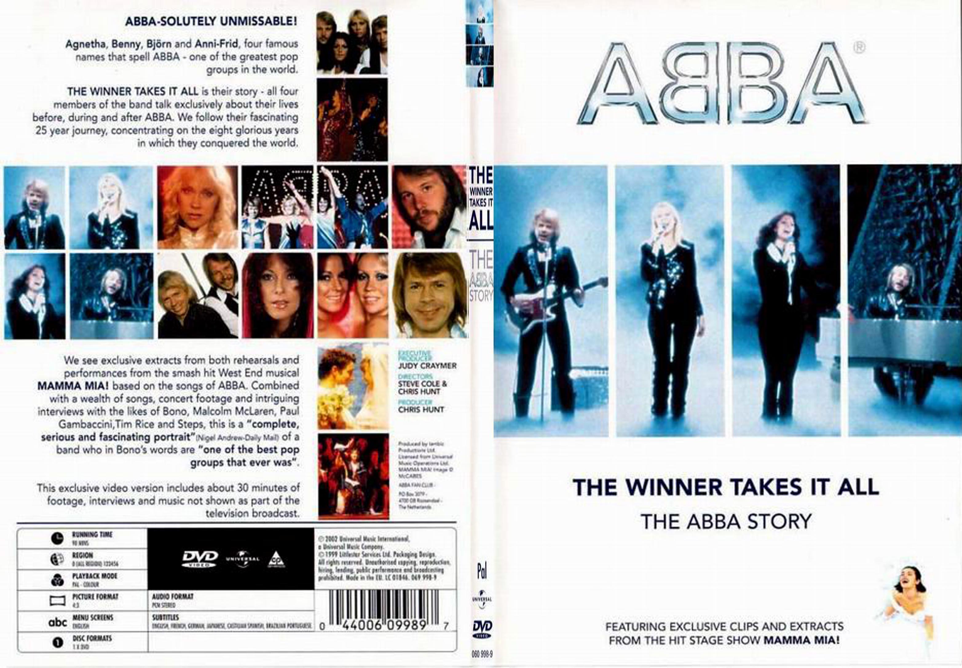 Jaquette DVD Abba The Winner Takes It All - SLIM