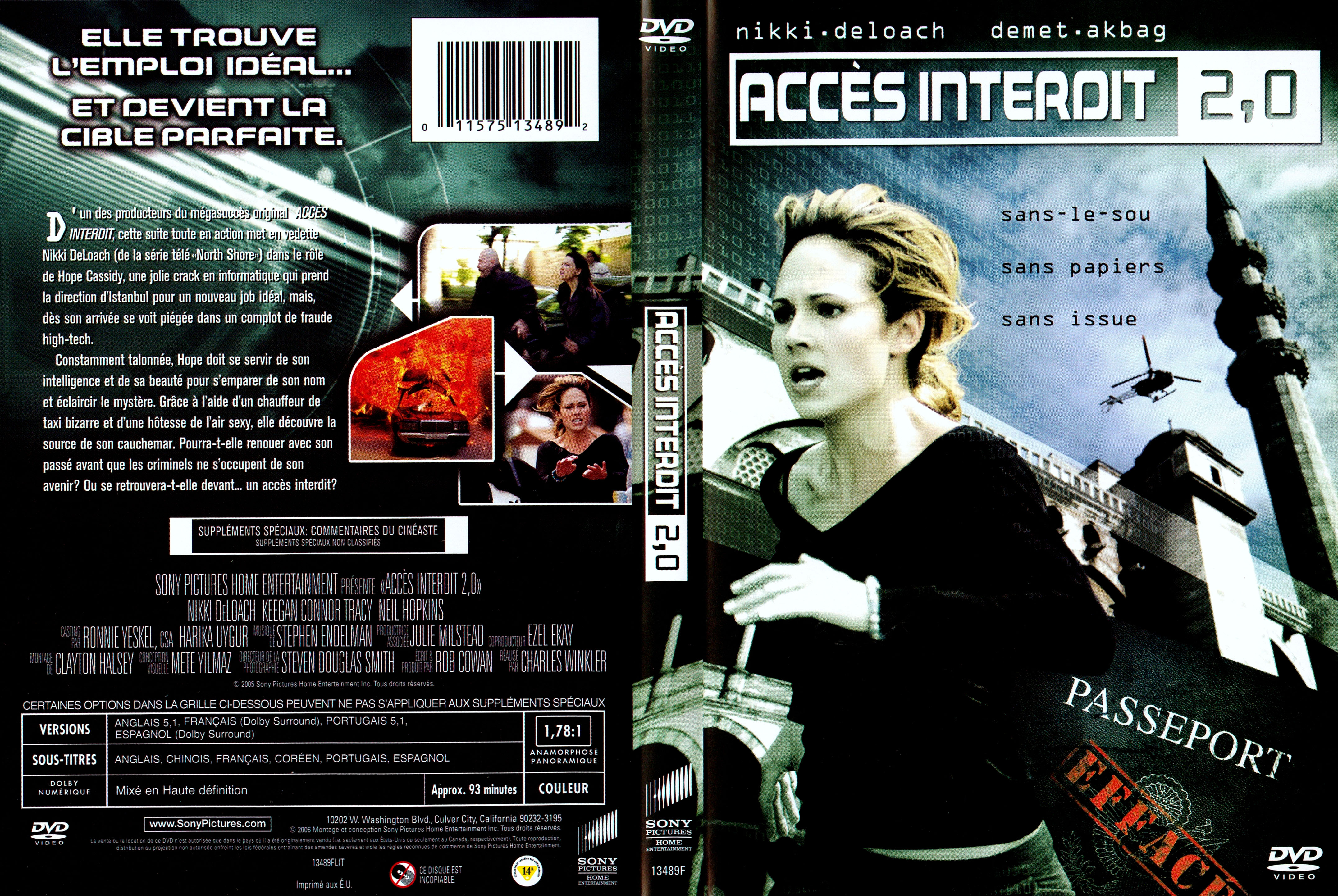 Jaquette DVD Acces interdit 2.0