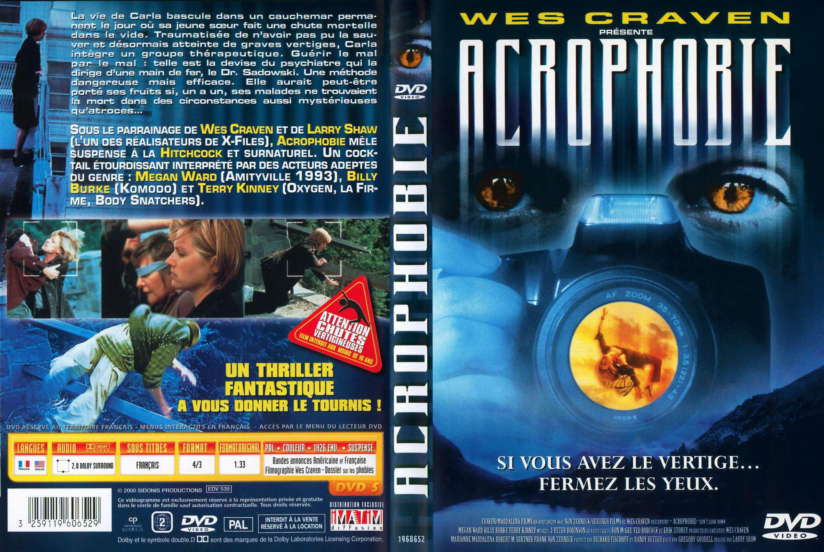 Jaquette DVD Acrophobie