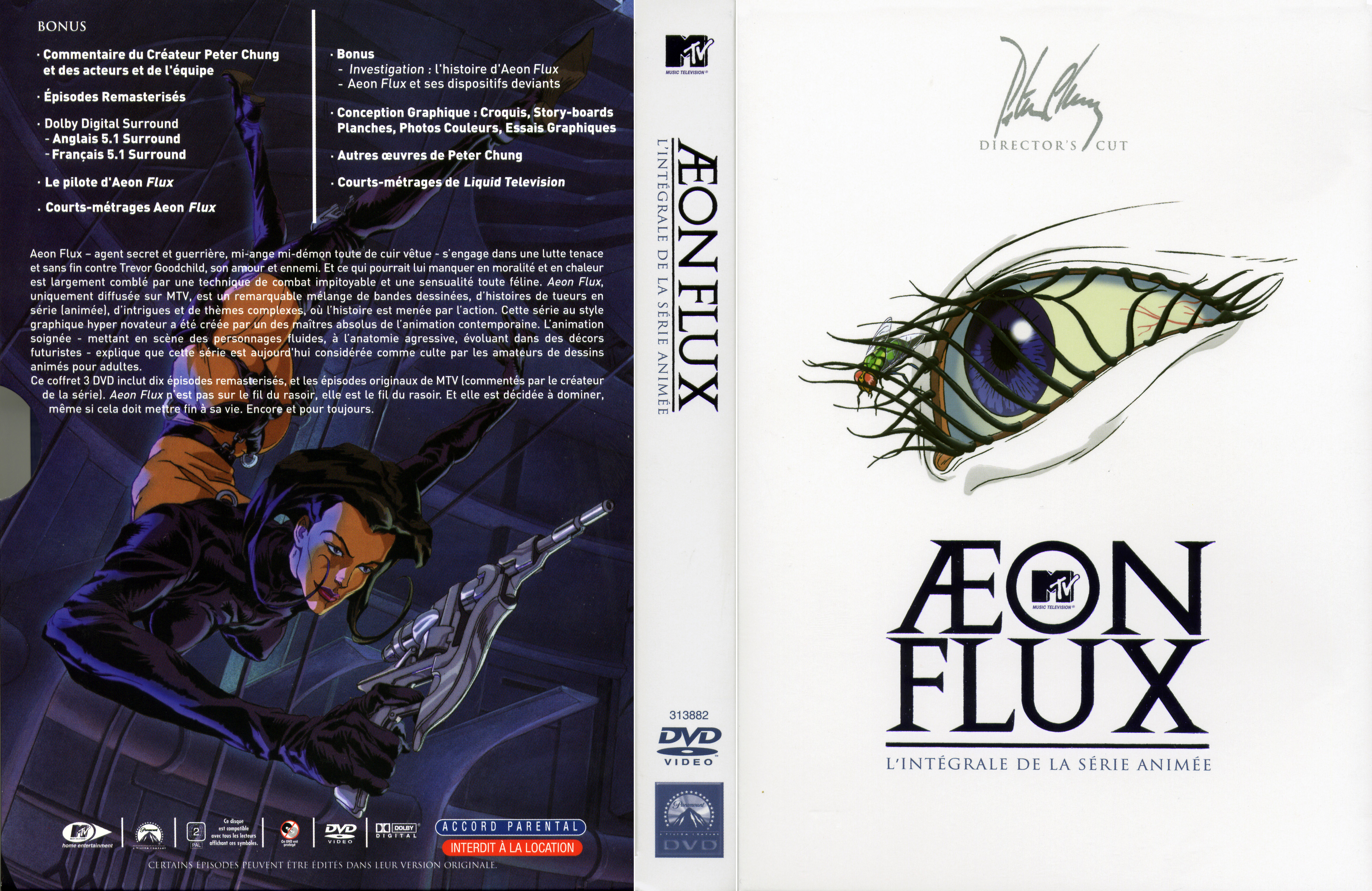 Jaquette DVD Aeon flux COFFRET