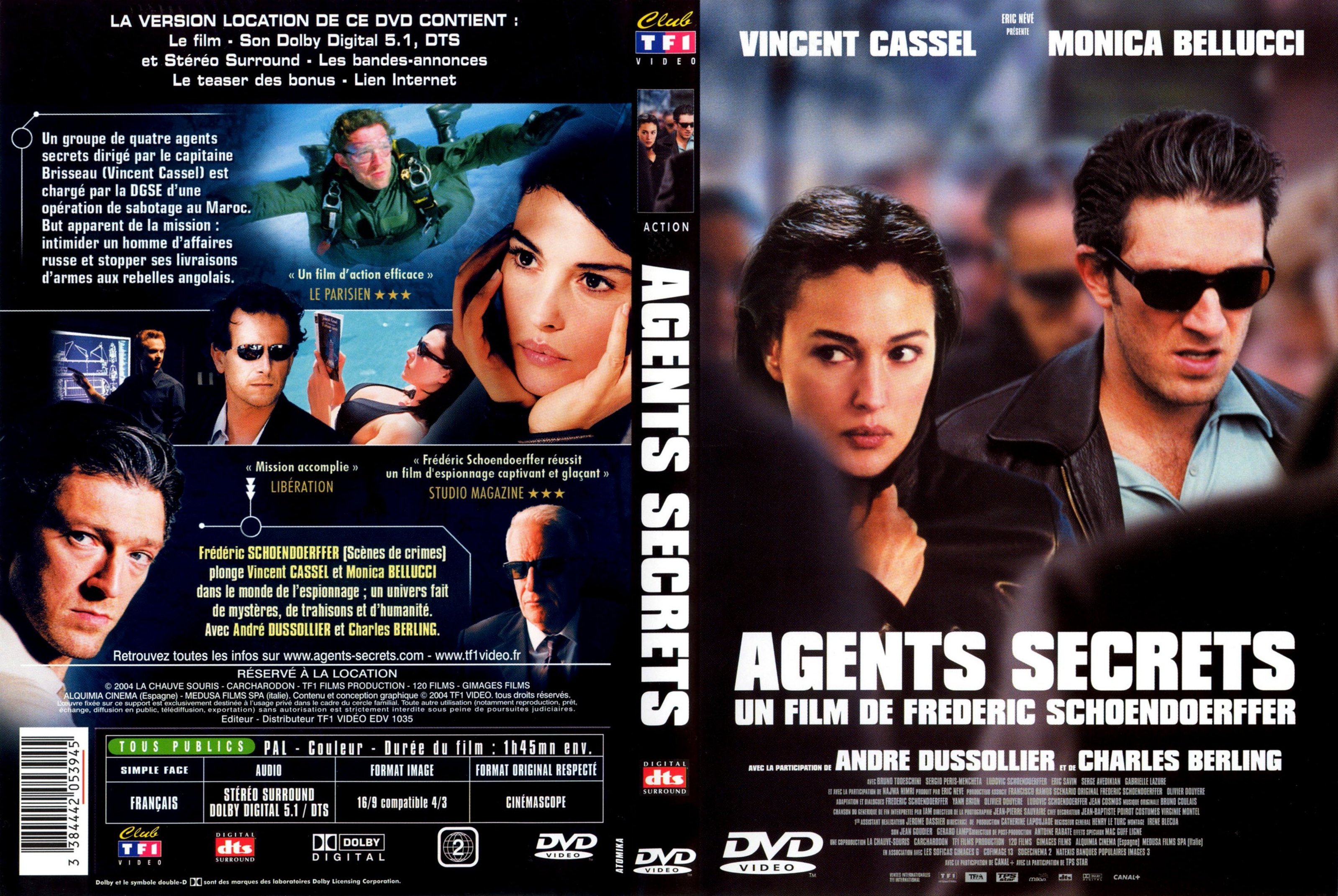 Jaquette DVD Agents secrets