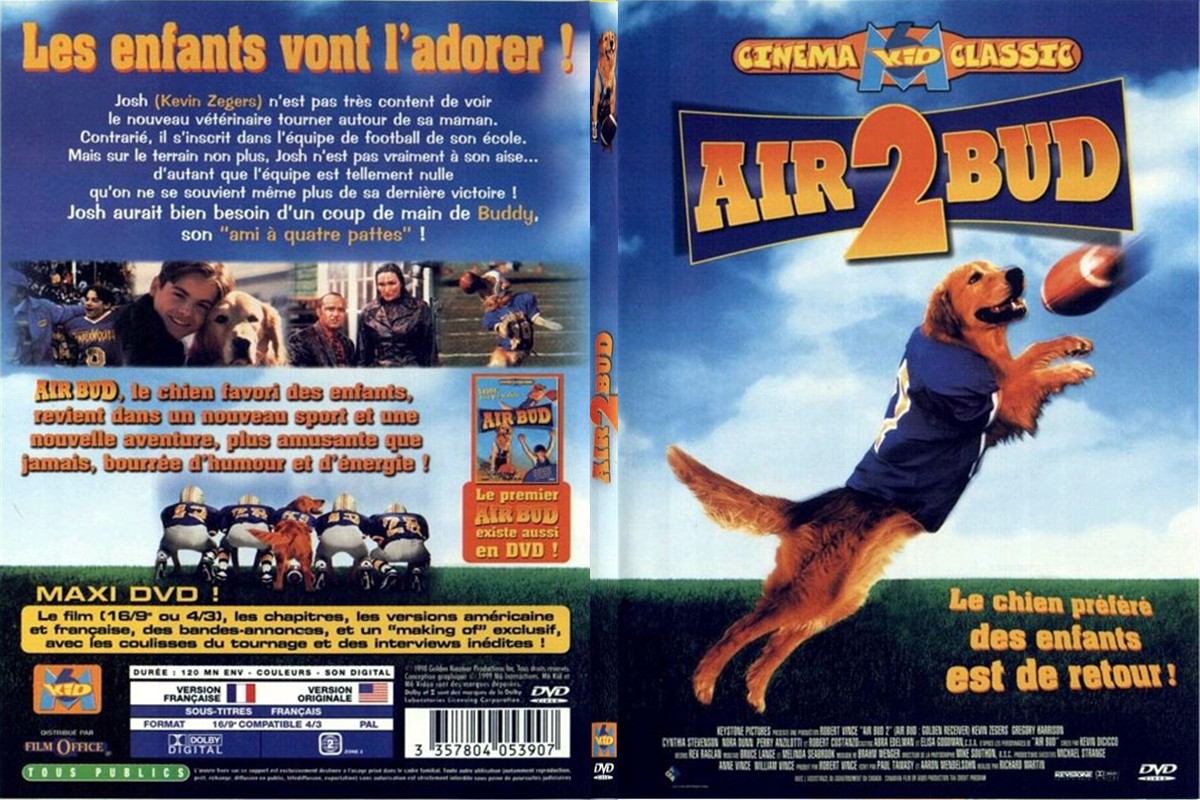 Jaquette DVD Air bud 2 - SLIM