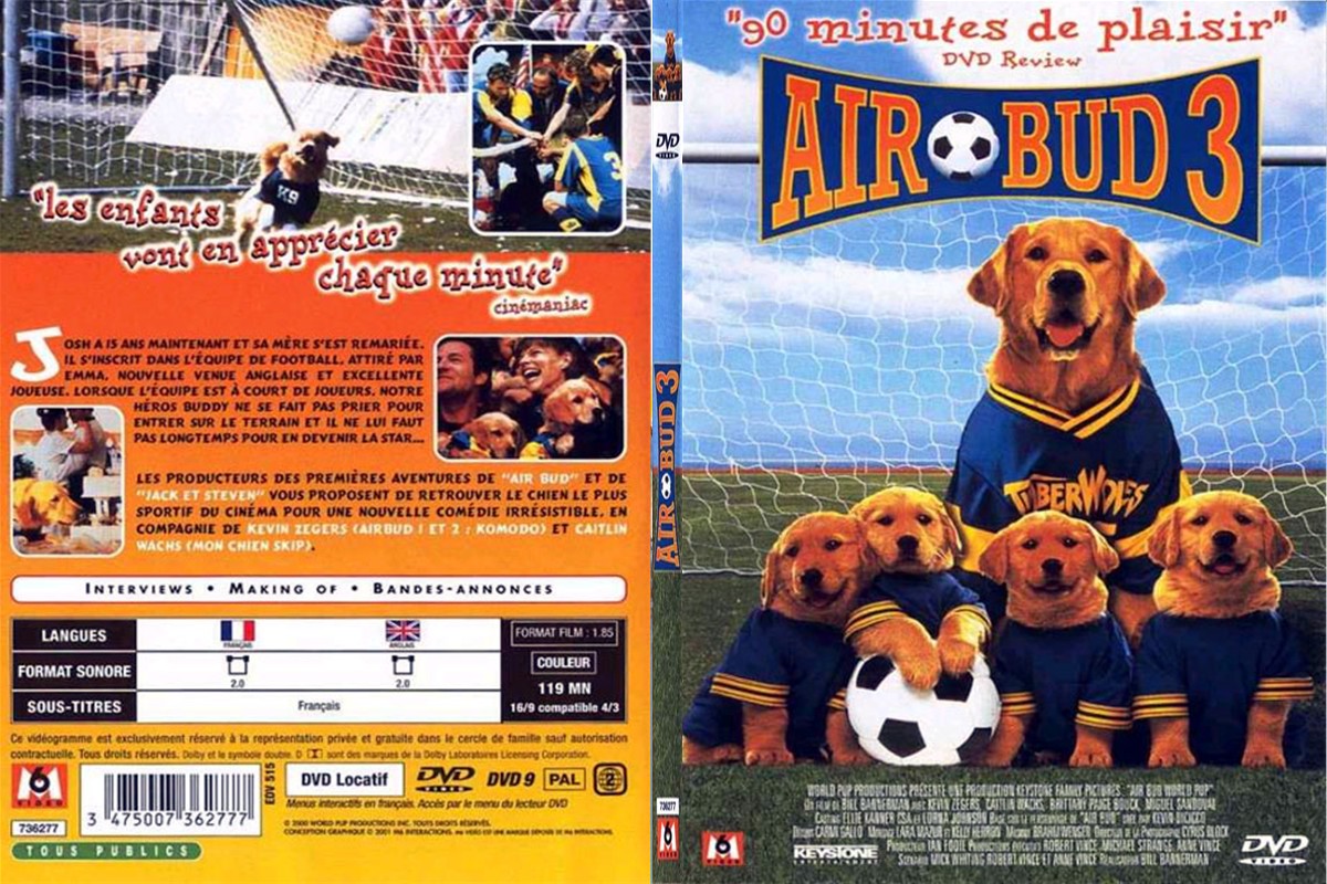 Jaquette DVD Air bud 3 - SLIM