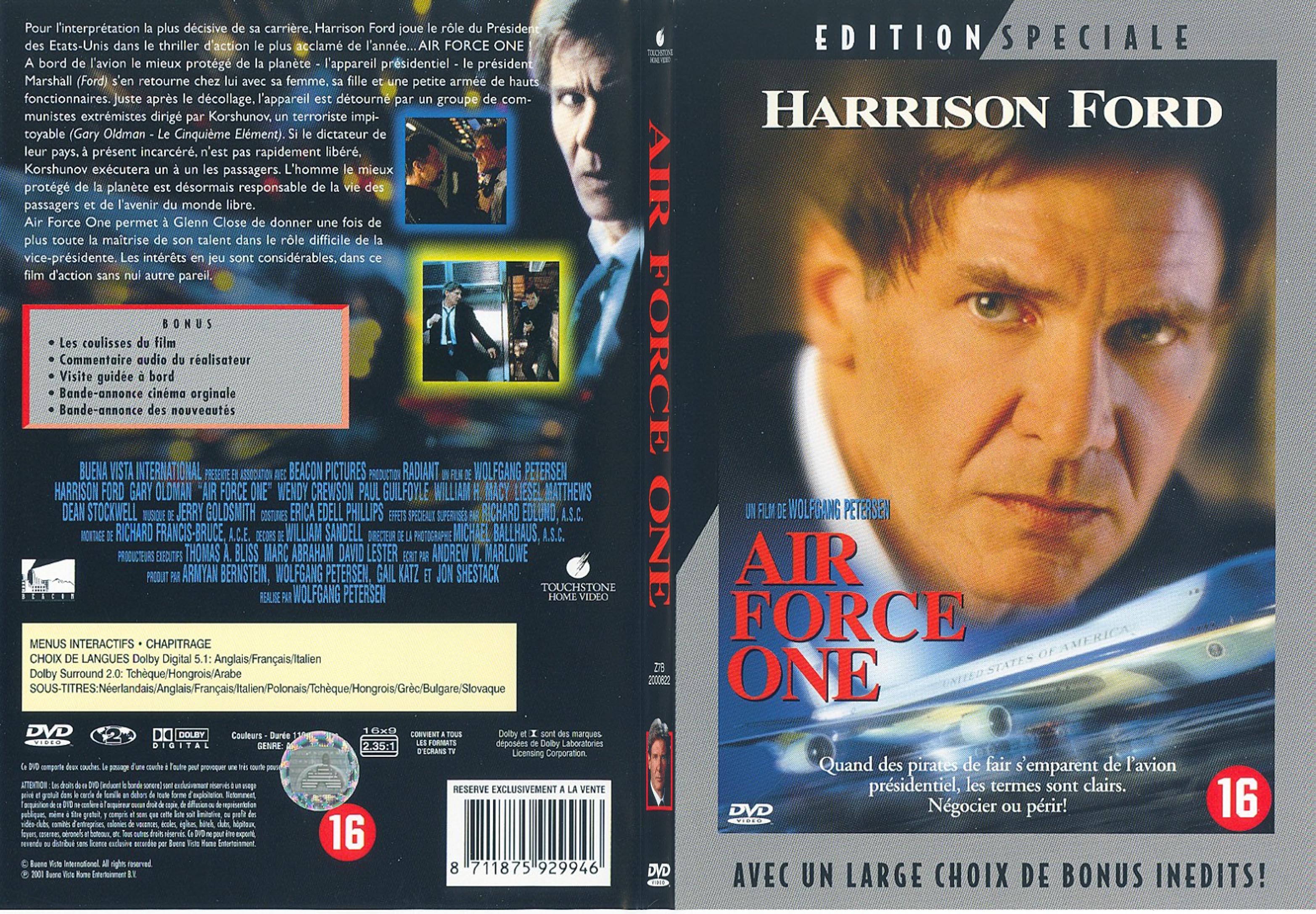 Jaquette DVD Air force one - SLIM v2