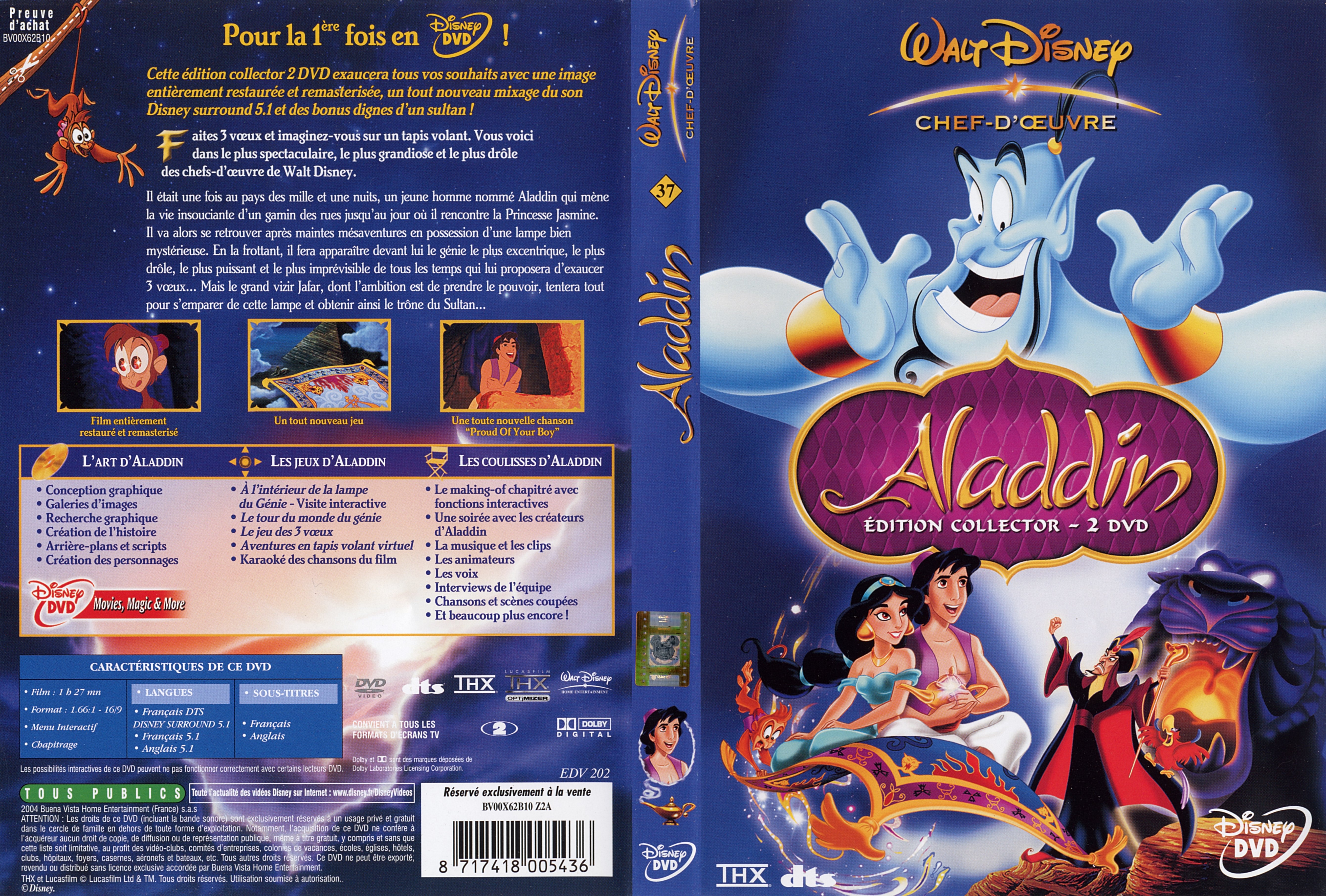 Jaquette DVD Aladdin