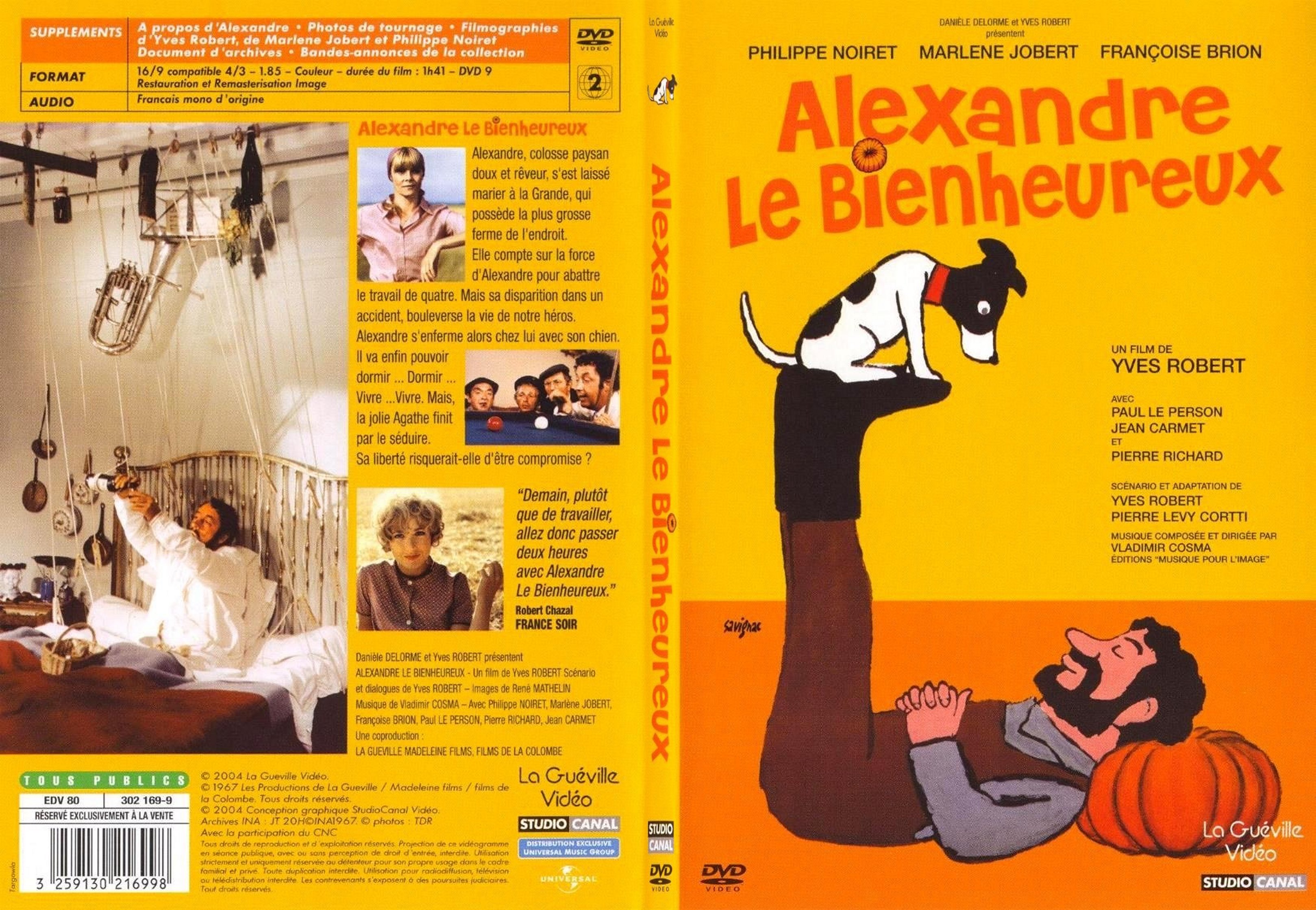 Jaquette DVD Alexandre le bienheureux - SLIM