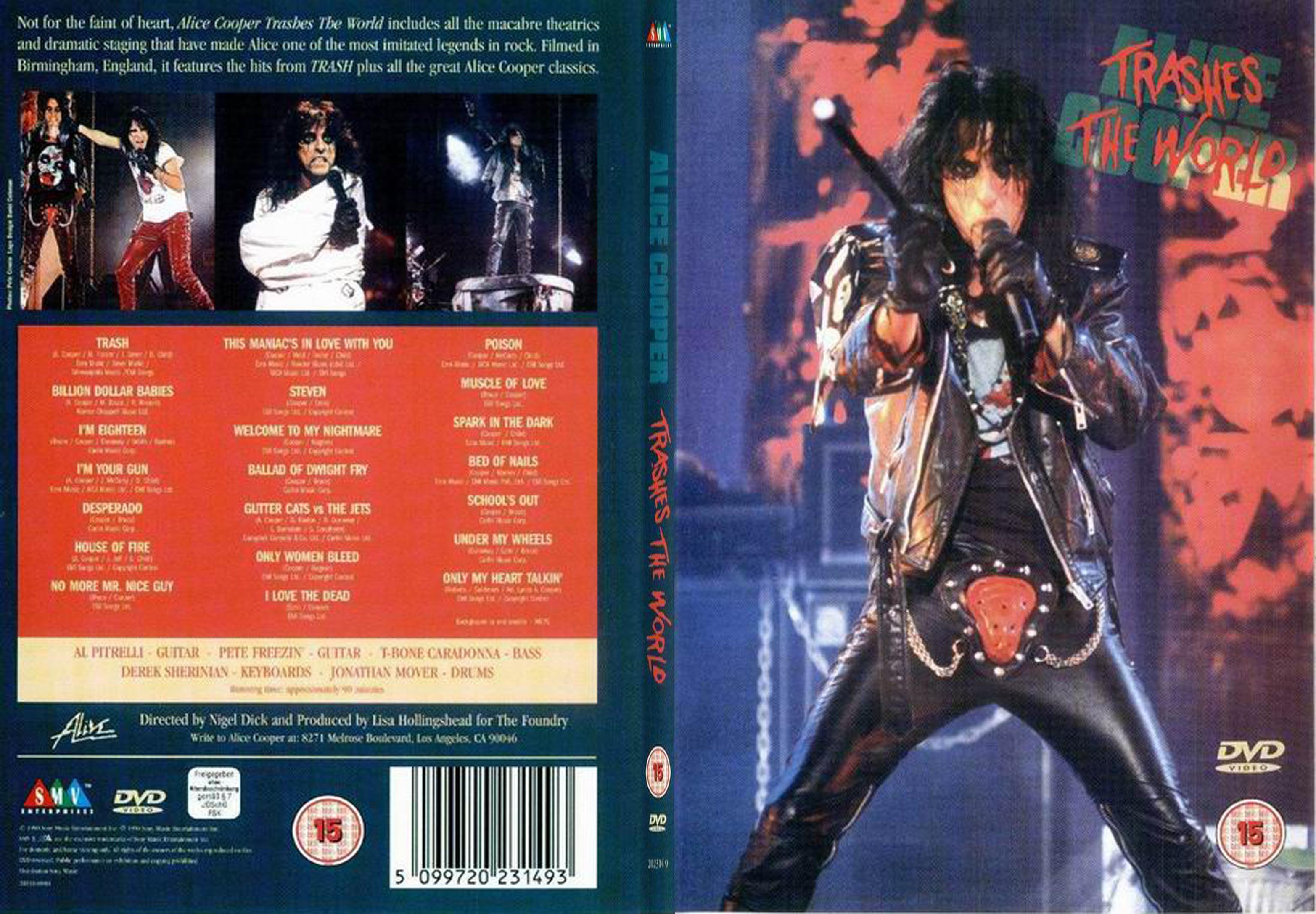 Jaquette DVD Alice Cooper Trashes The World - SLIM