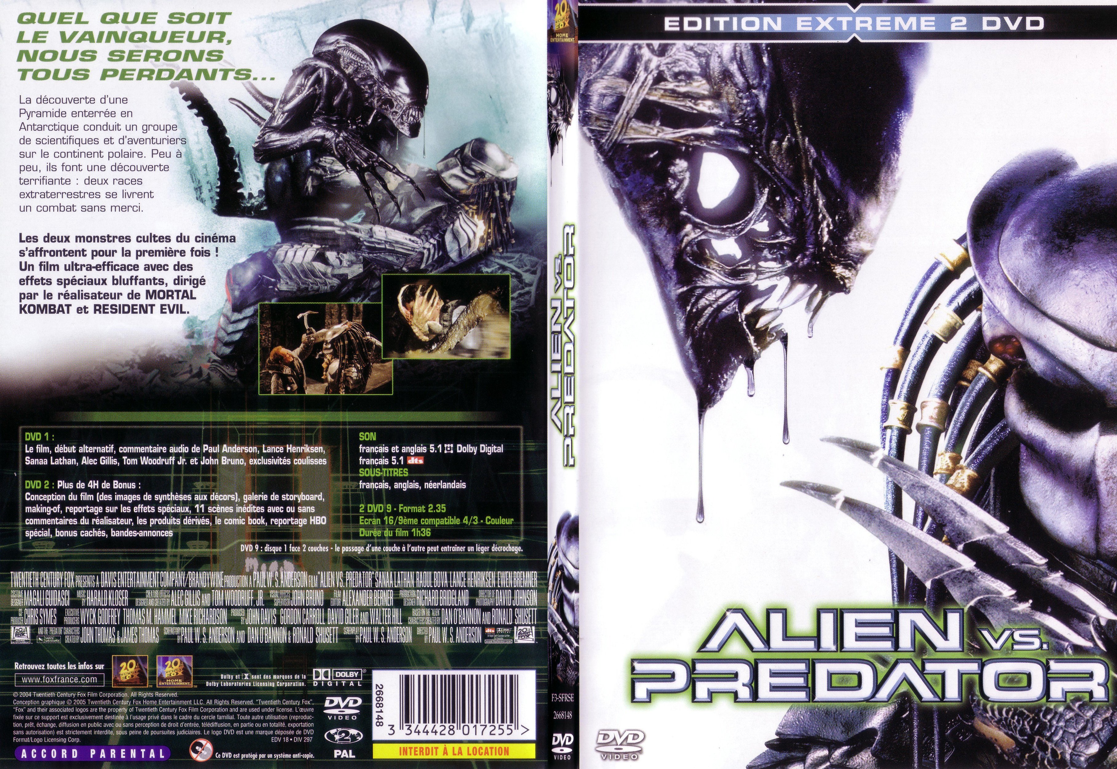 Jaquette DVD Alien vs Predator - SLIM v2