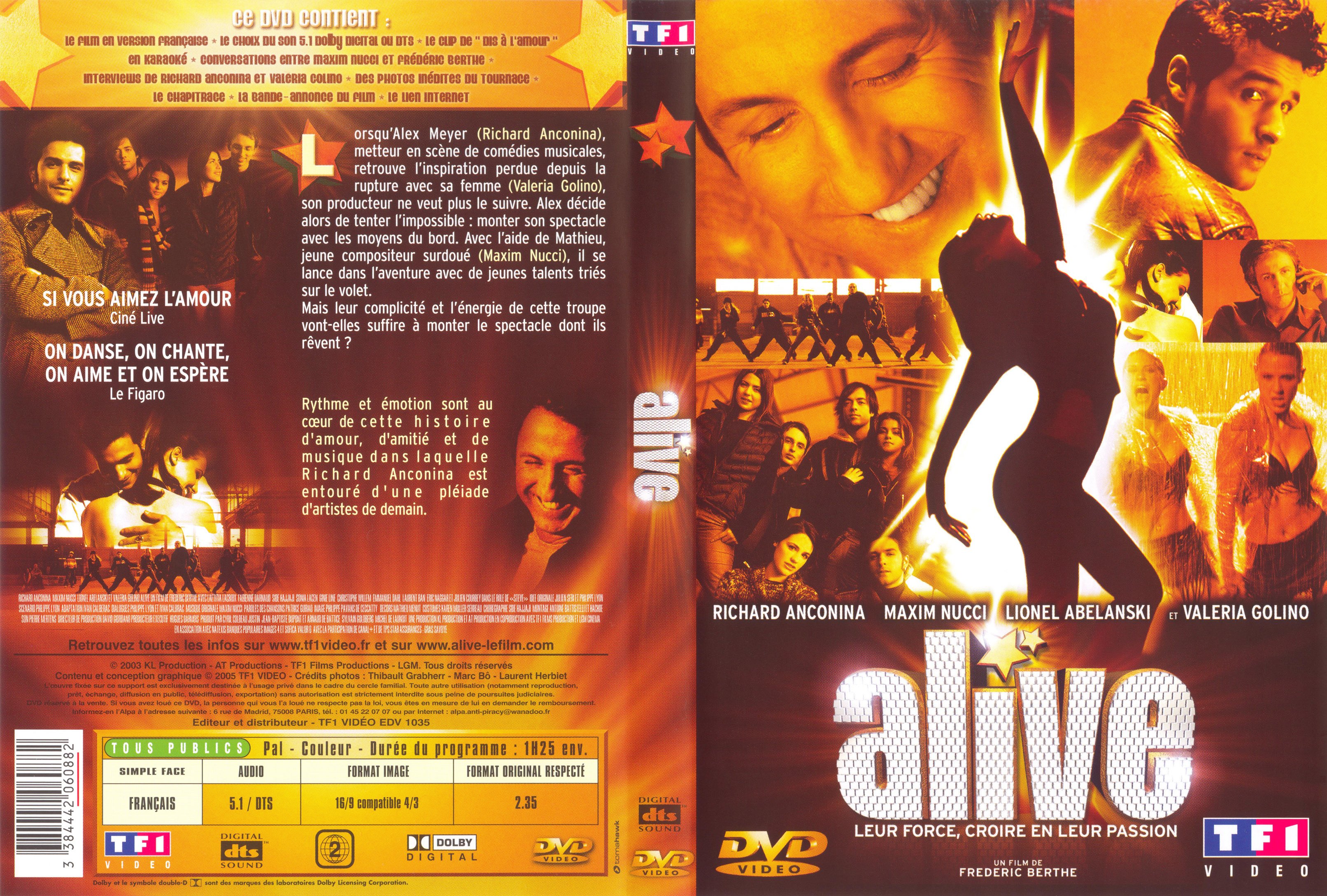 Jaquette DVD Alive