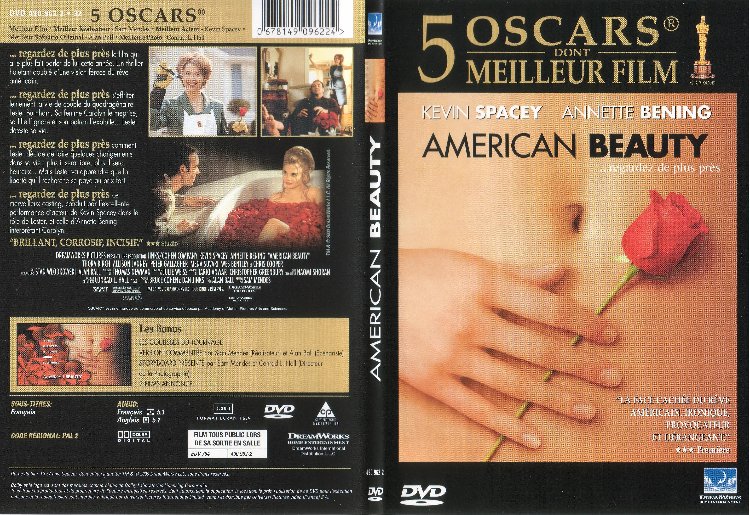 Jaquette DVD American Beauty - SLIM