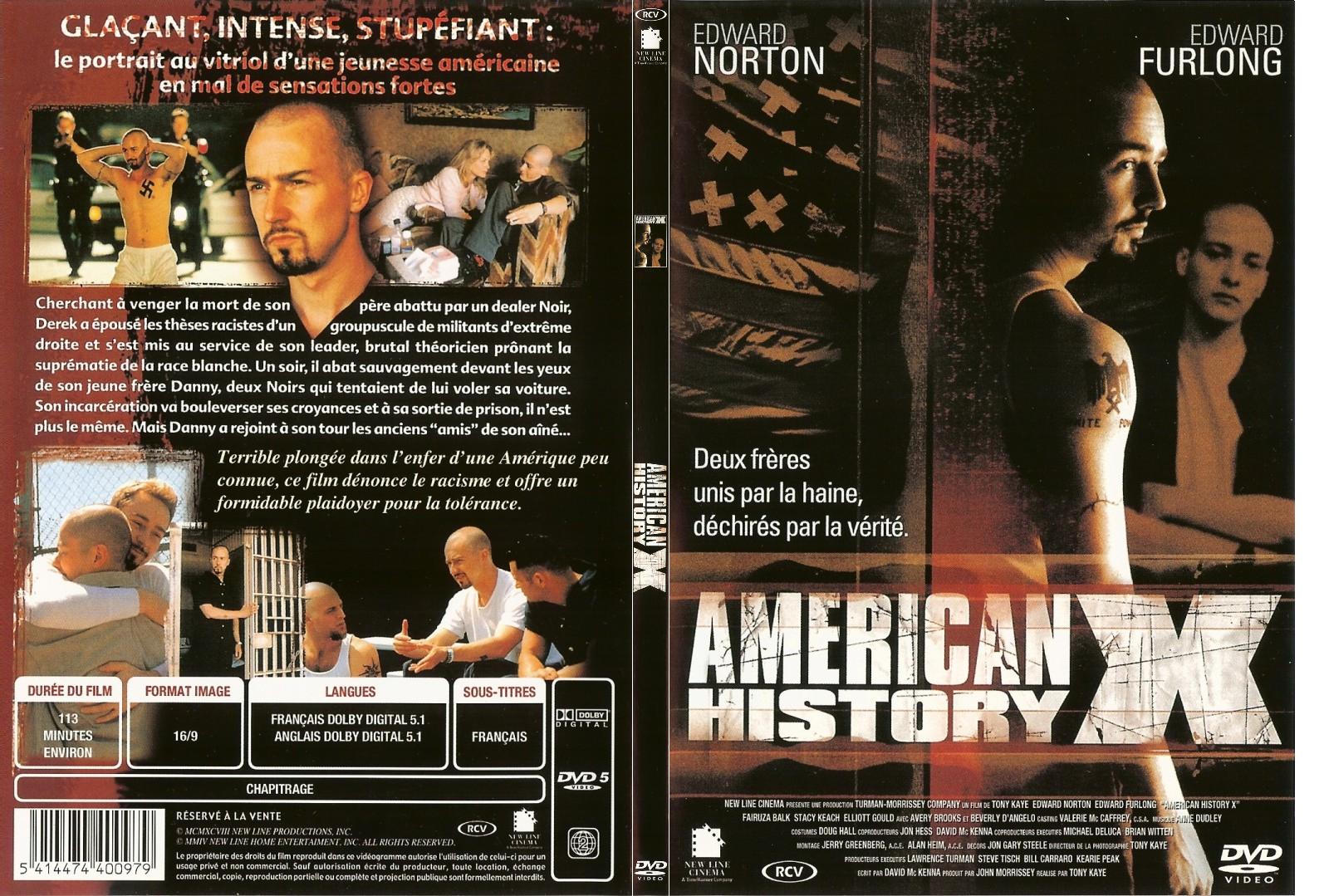 Jaquette DVD American History X - SLIM
