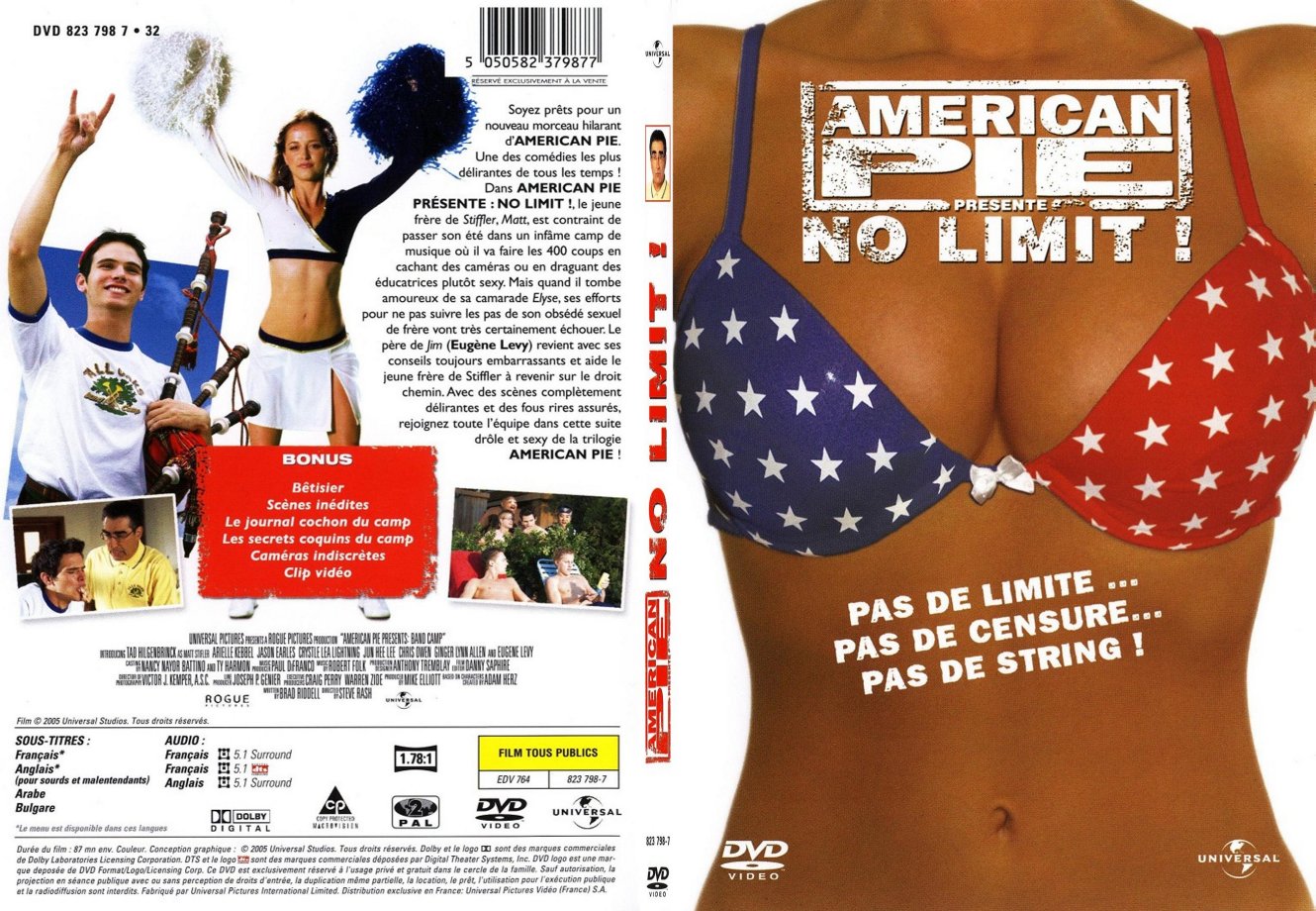 Jaquette DVD American pie no limit - SLIM