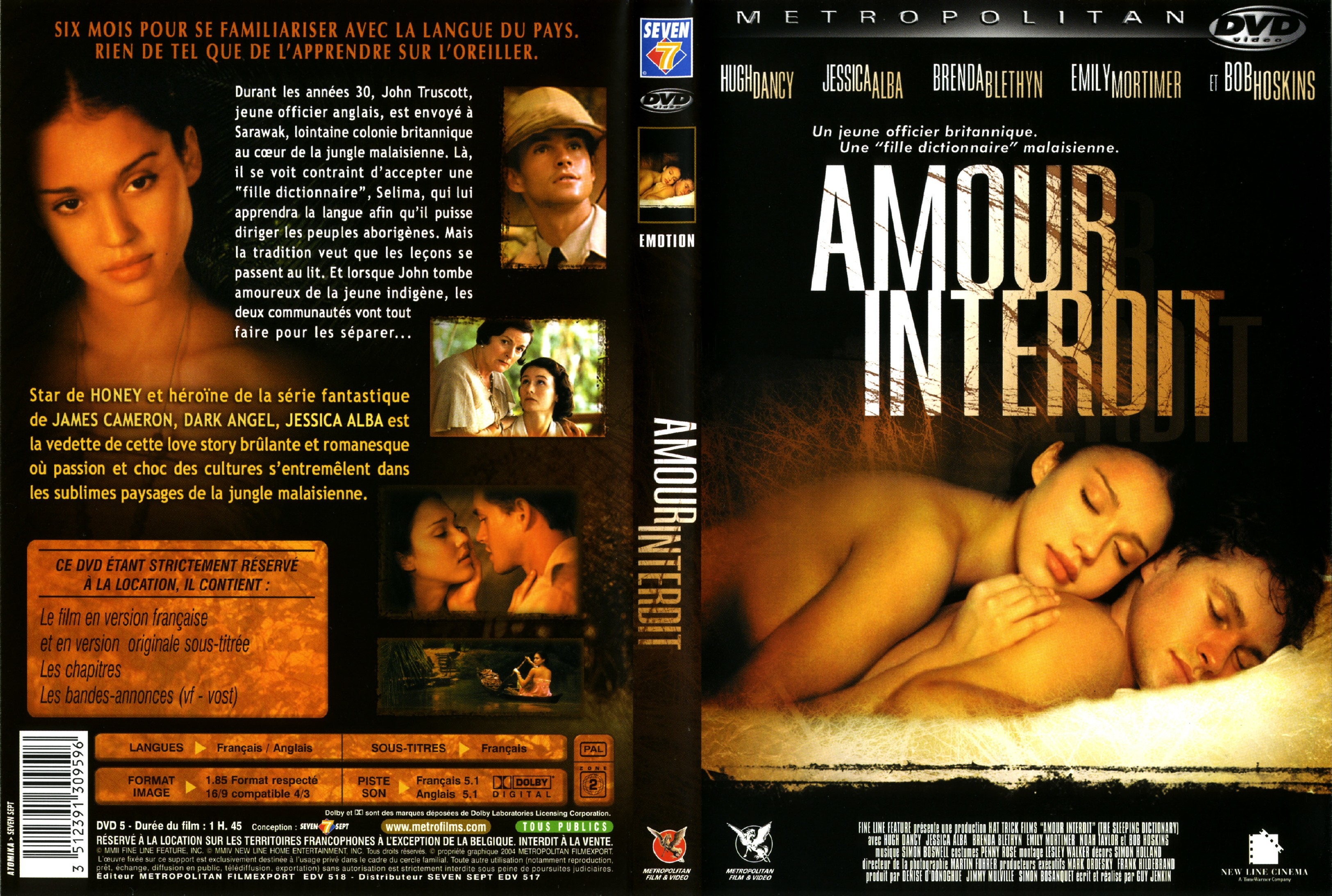 Jaquette DVD Amour interdit