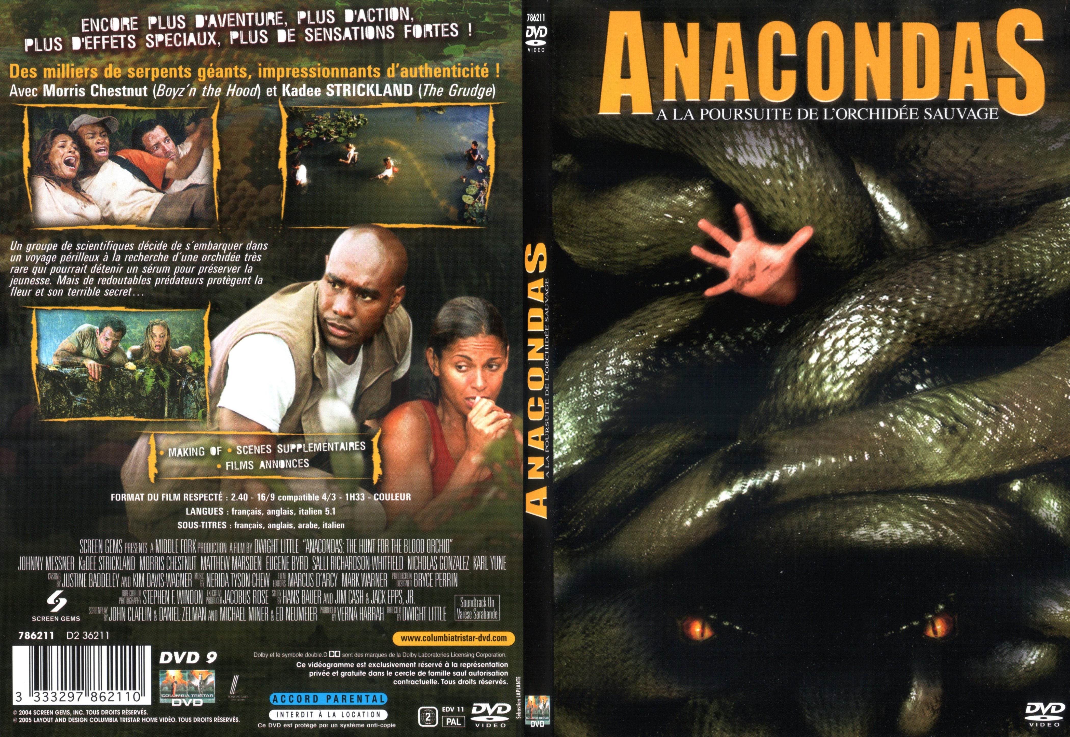 Jaquette DVD Anacondas - SLIM