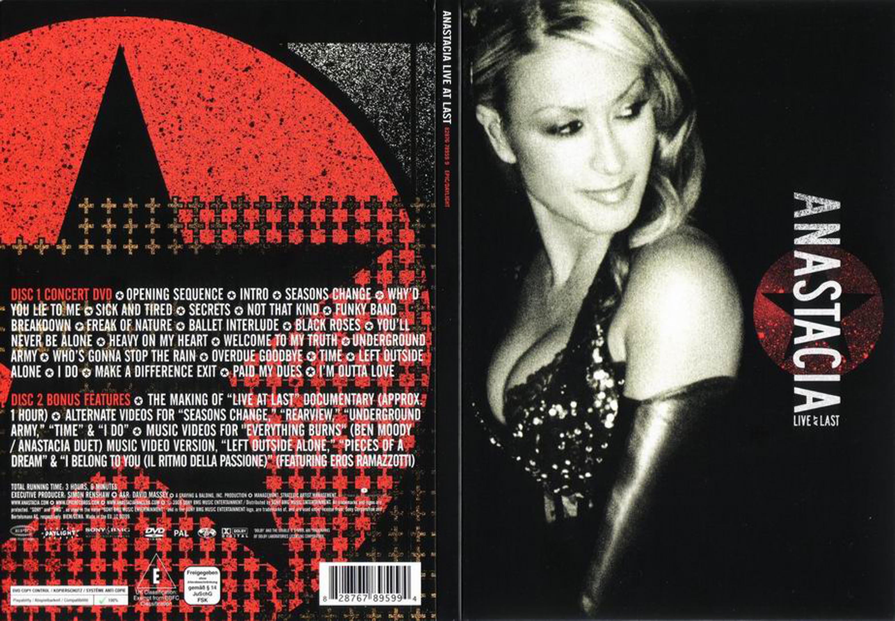 Jaquette DVD Anastacia Live - SLIM