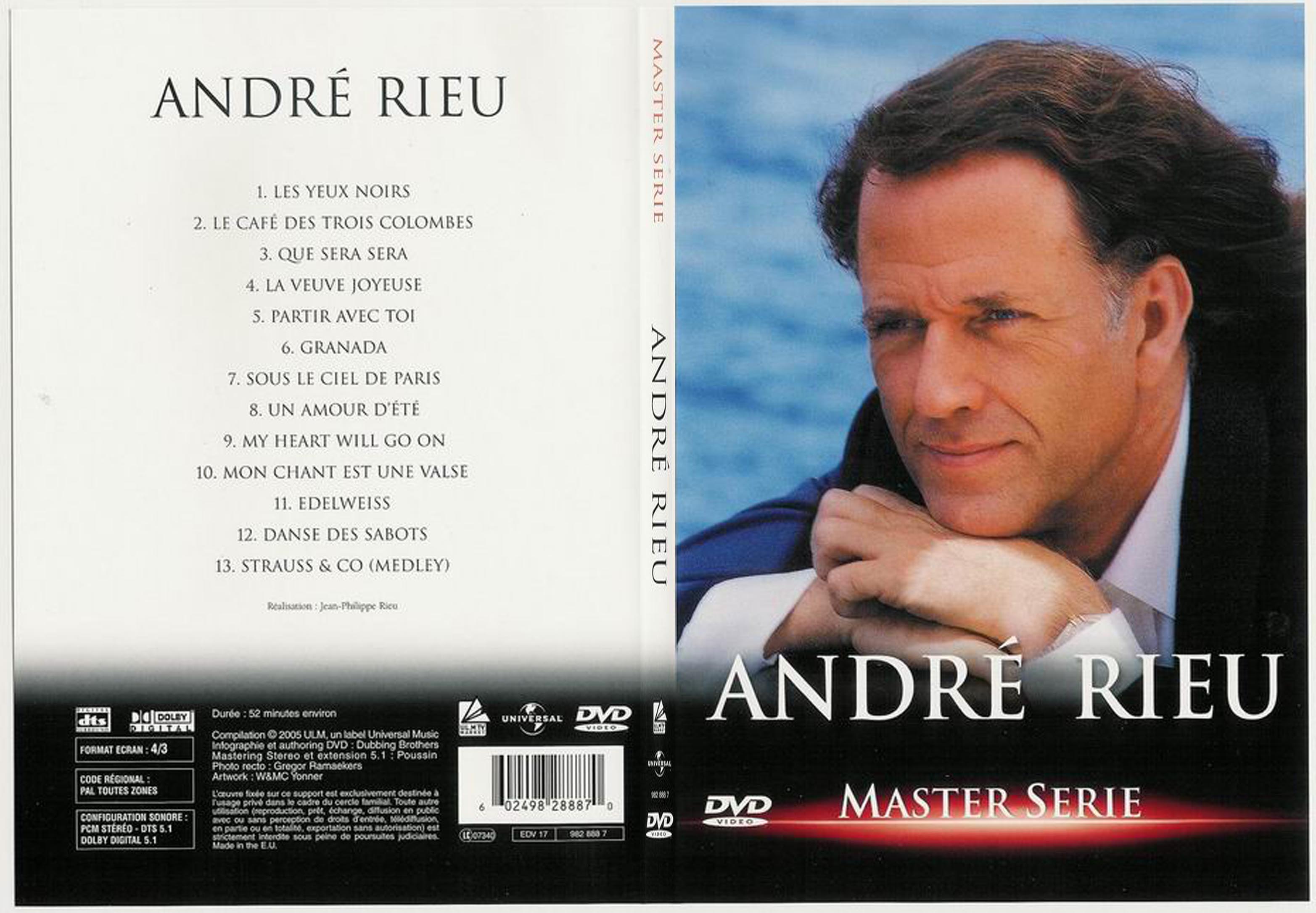 Jaquette DVD Andr Rieu Master serie - SLIM