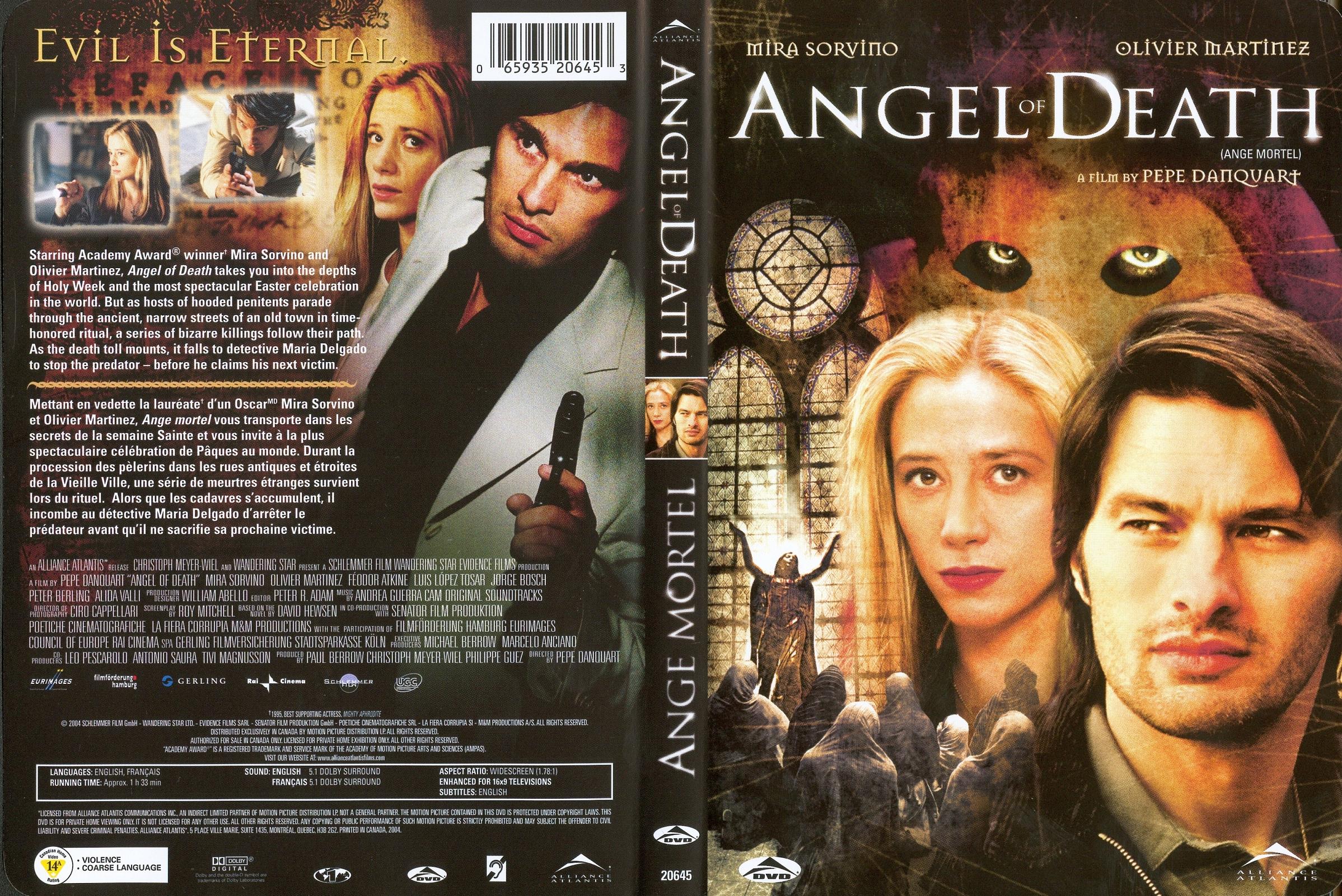 Jaquette DVD Ange mortel