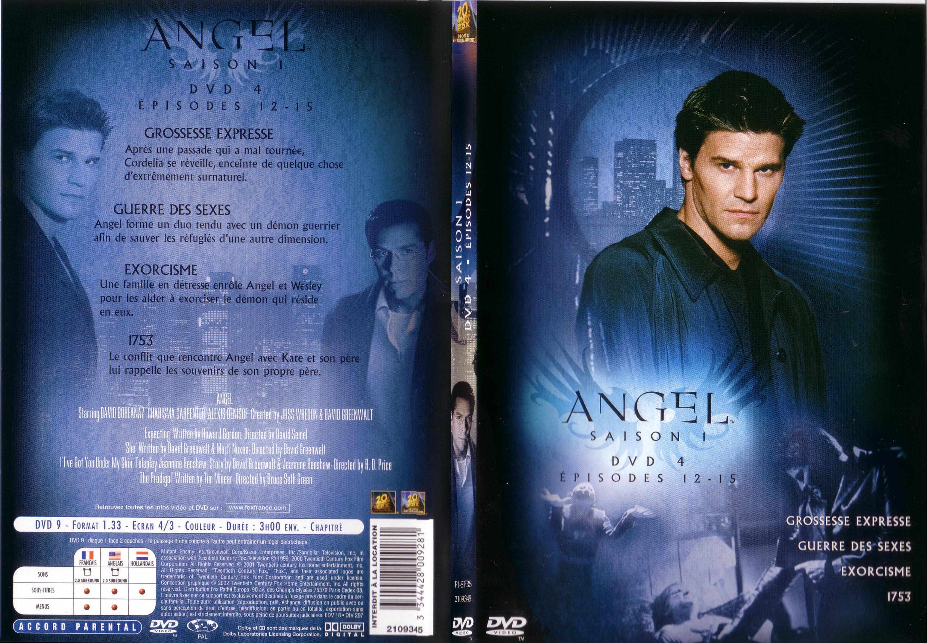 Jaquette DVD Angel Saison 1 Vol 4 - SLIM