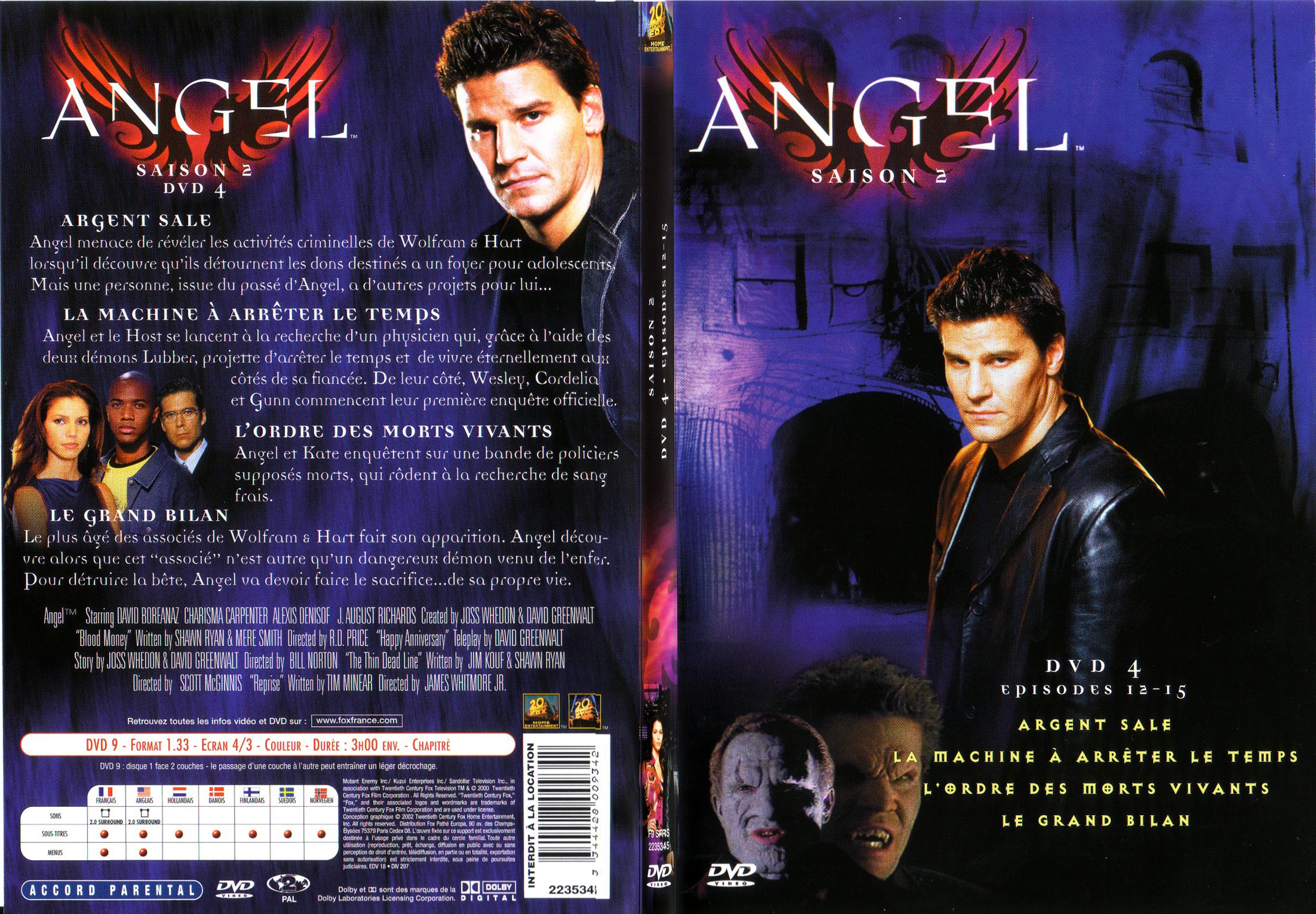 Jaquette DVD Angel Saison 2 Vol 4 - SLIM